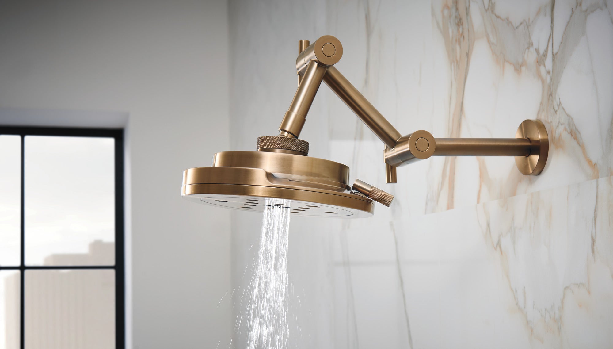 Brizo Litze® 8” H<sub>2</sub>Okinetic<sup>®</sup> Round Multi-Function Wall Mount Showerhead