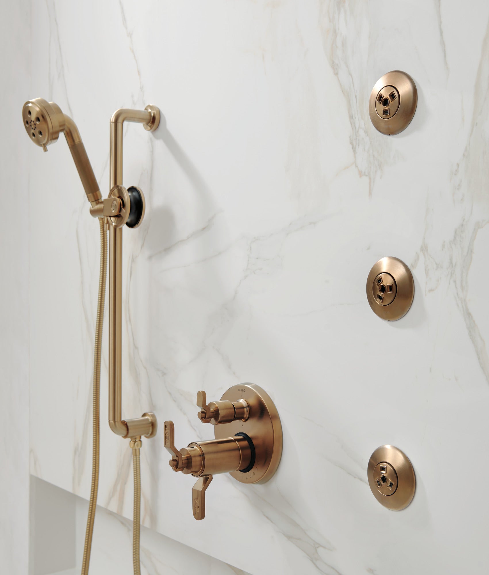 Brizo Litze® Slide Bar Handshower with H<sub>2</sub>OKinetic<sup>®</sup> Technology