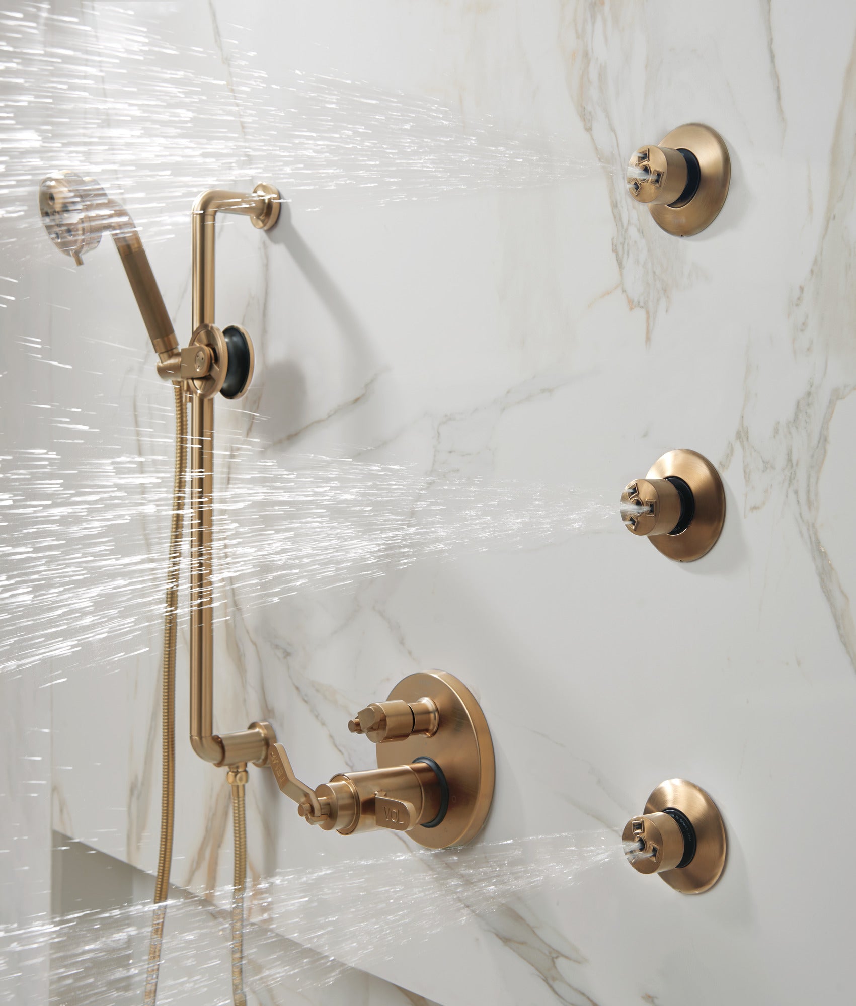 Brizo Litze® TempAssure® Thermostatic Valve With Integrated Diverter Industrial Lever Handle Kit