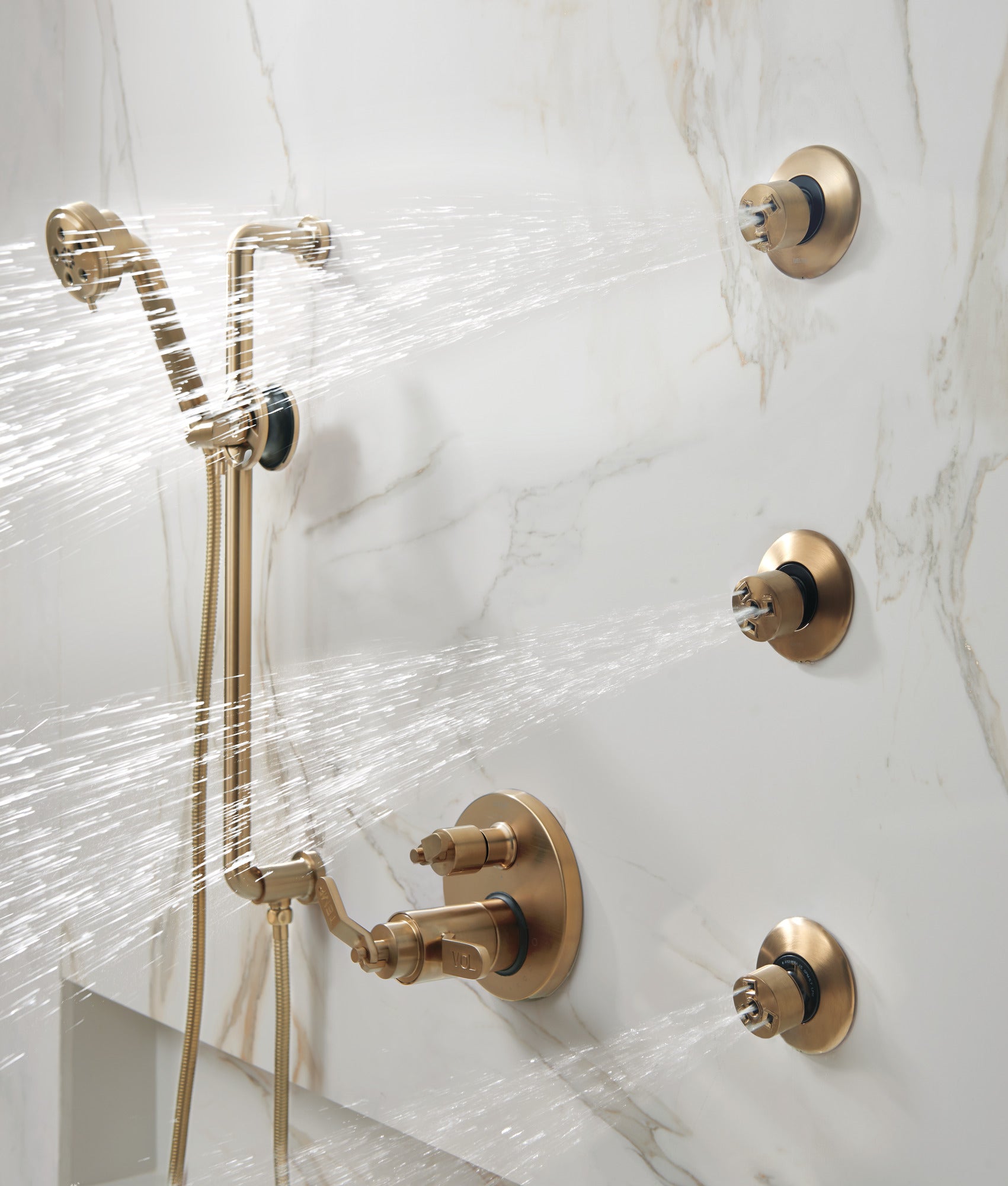 Brizo Litze® TempAssure® Thermostatic Valve with 6-Function Diverter Trim - Less Handles