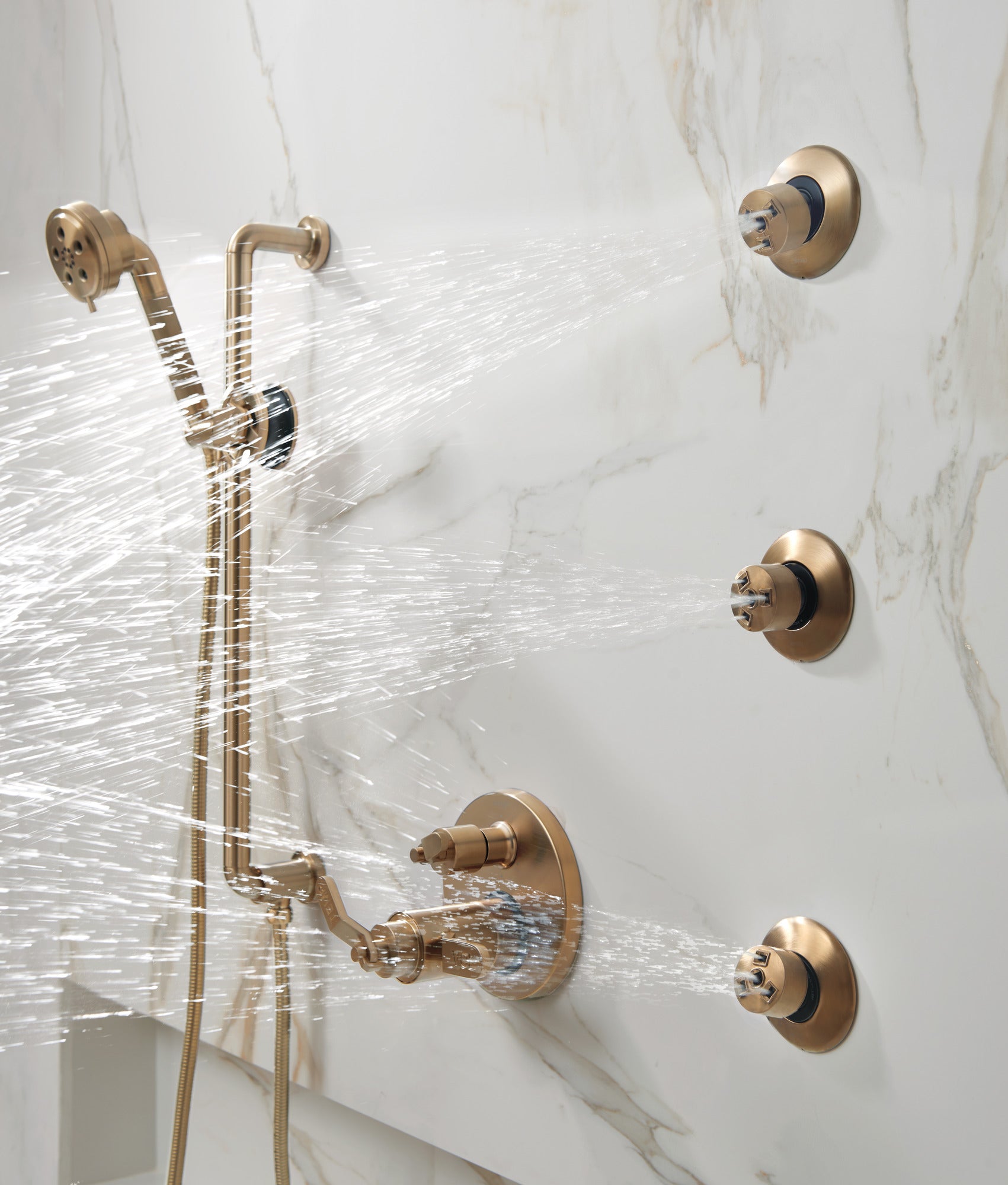 Brizo Litze® Slide Bar Handshower with H<sub>2</sub>OKinetic<sup>®</sup> Technology