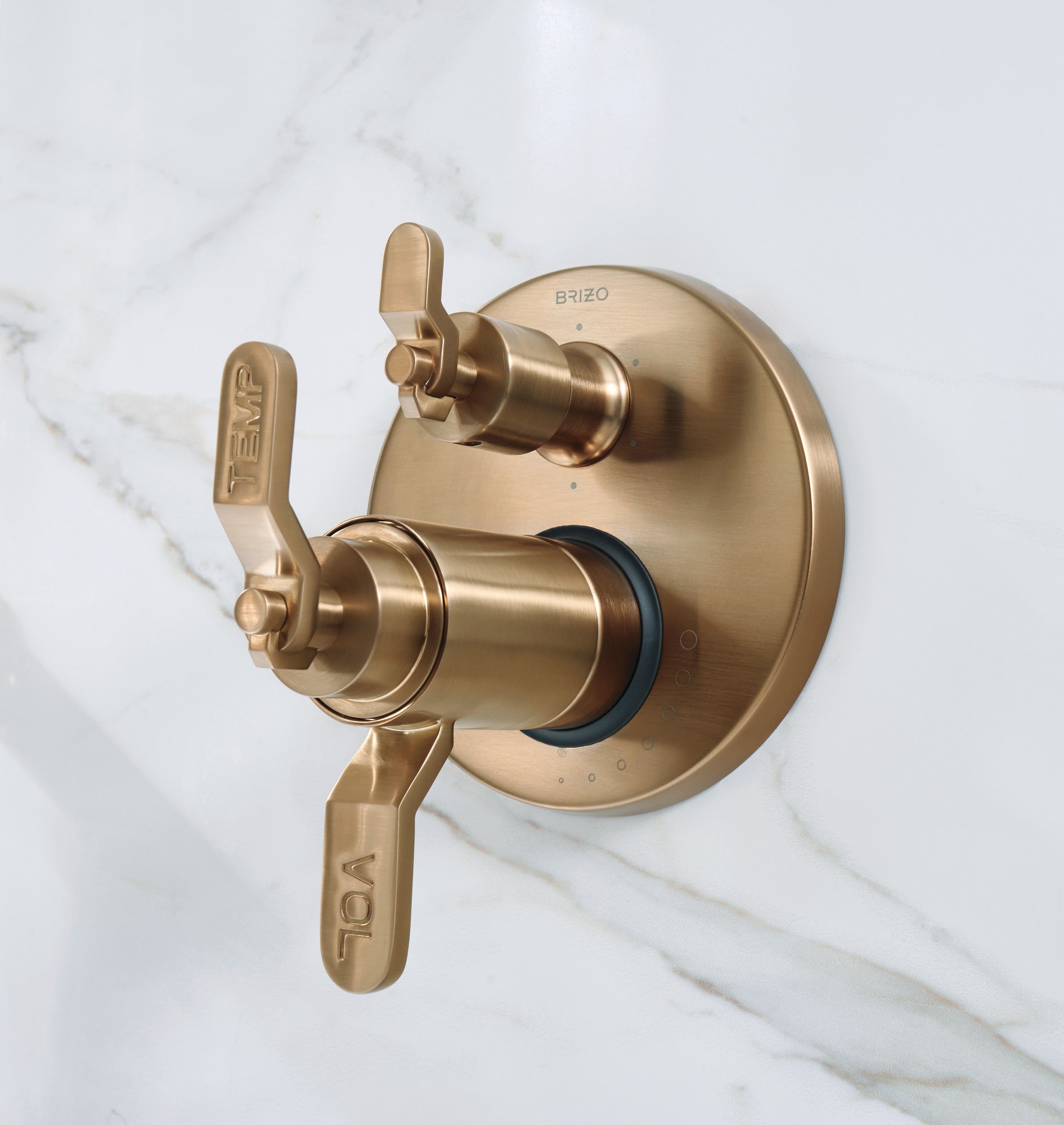 Brizo Litze® TempAssure® Thermostatic Valve With Integrated Diverter Industrial Lever Handle Kit