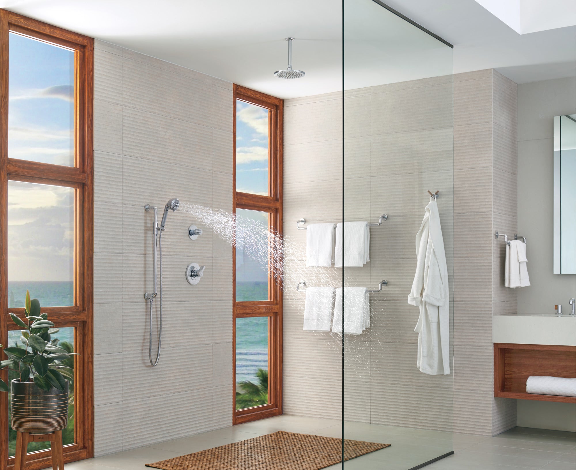 Brizo Litze® Slide Bar Handshower with H2OKinetic® Technology