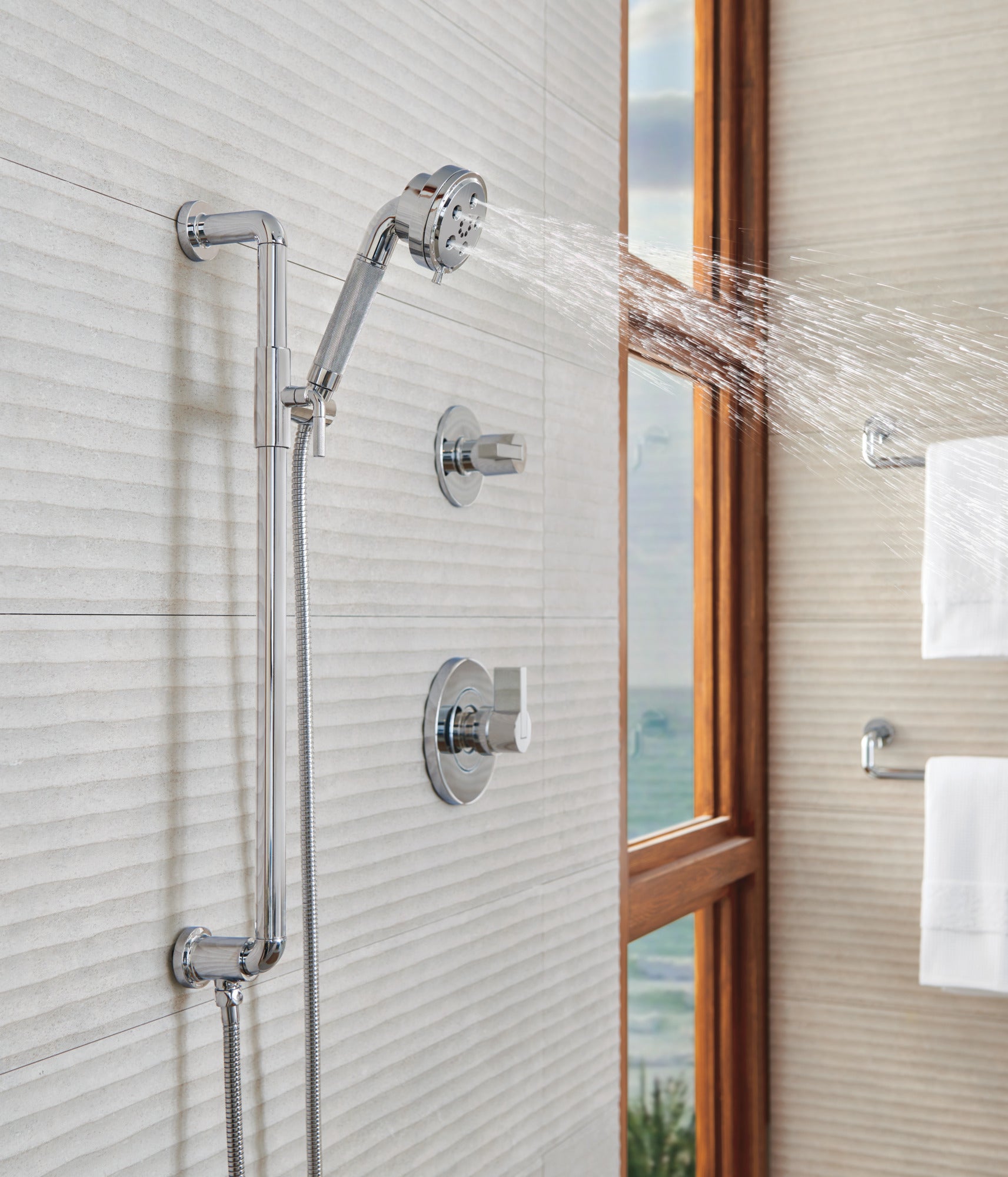 Brizo Litze® Slide Bar Handshower with H2OKinetic® Technology
