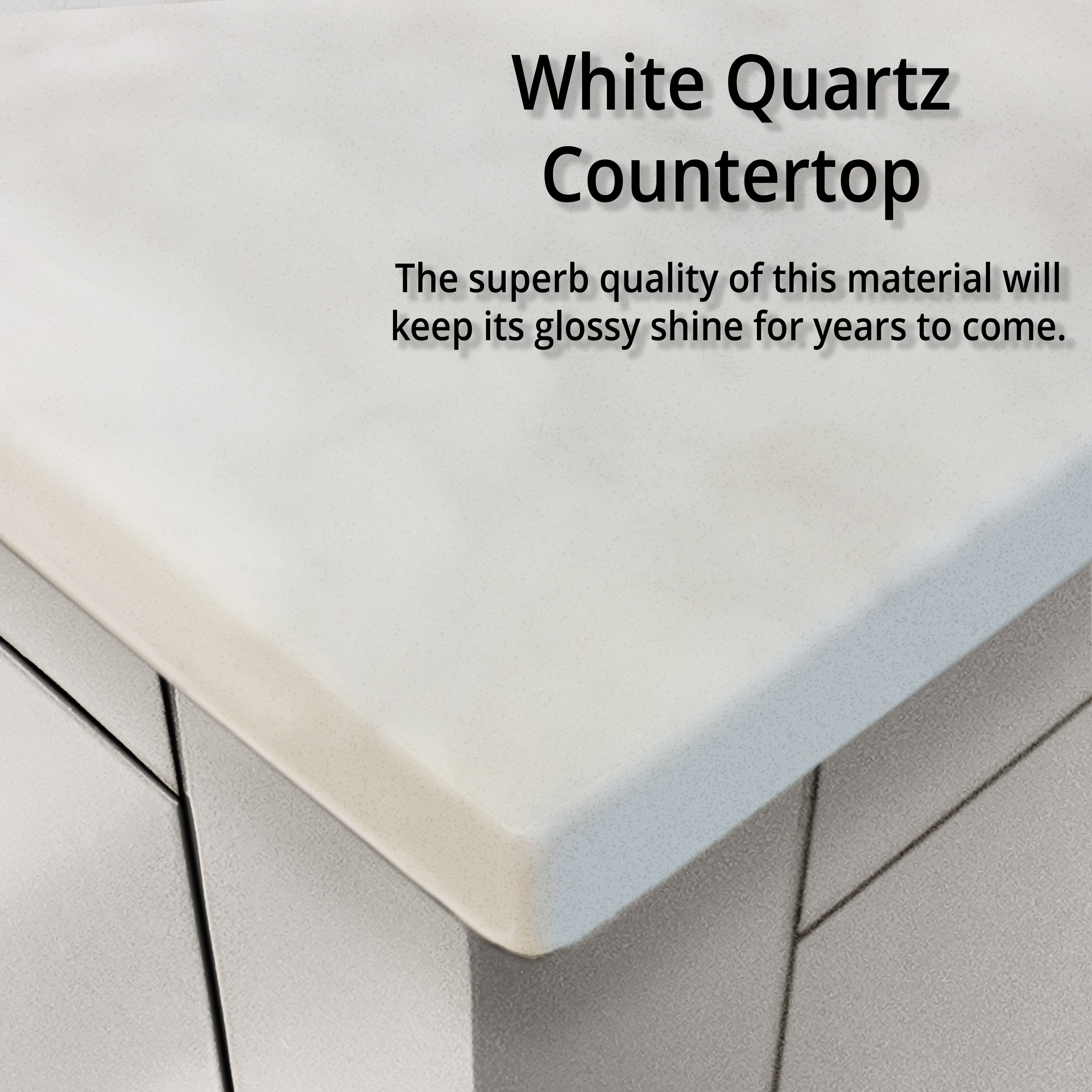 Jacques 36 in. W x 22 in. D Left Offset White Bath Vanity