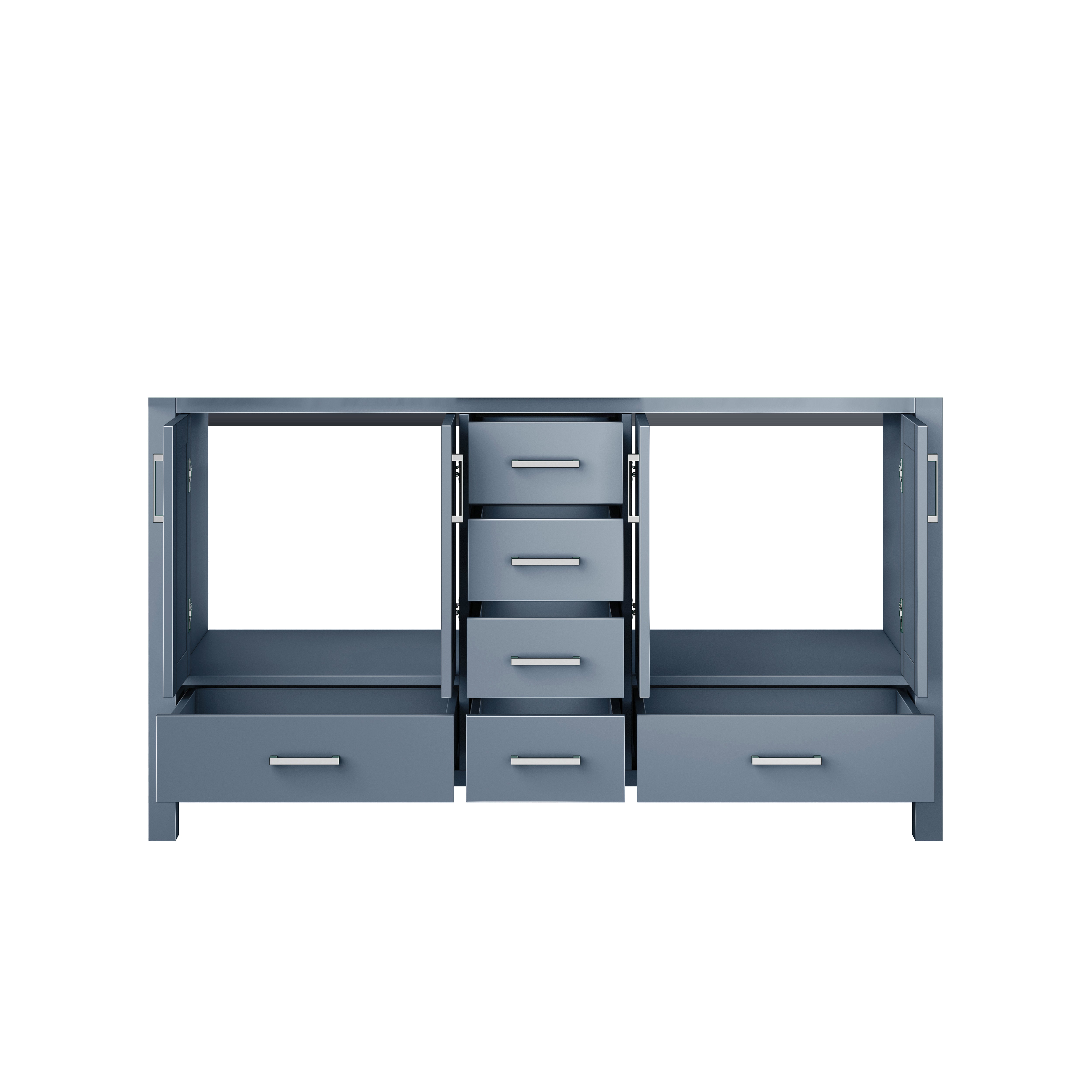 Jacques 60 in. W x 22 in. D Dark Grey Double Bath Vanity