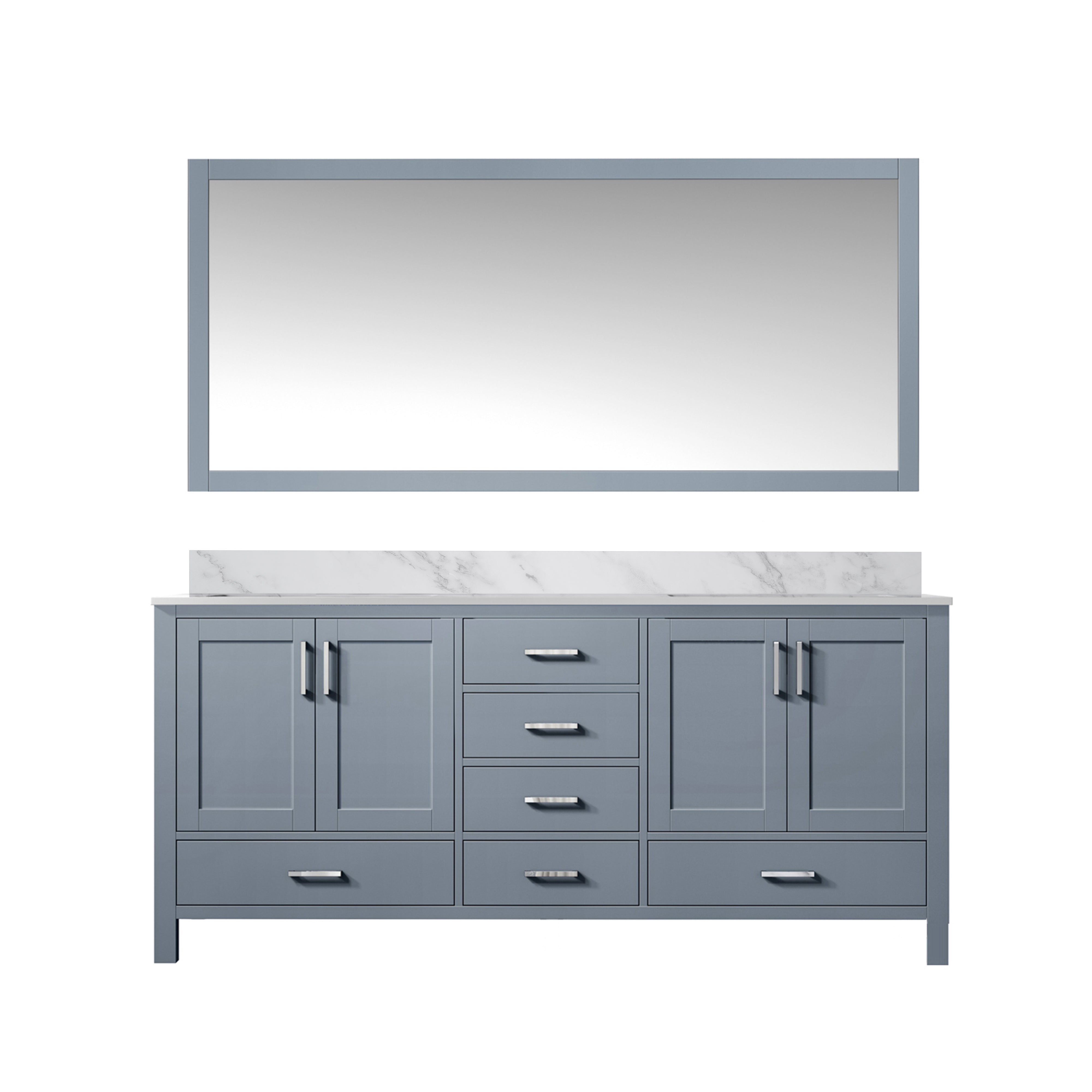 Jacques 60 in. W x 22 in. D Dark Grey Double Bath Vanity