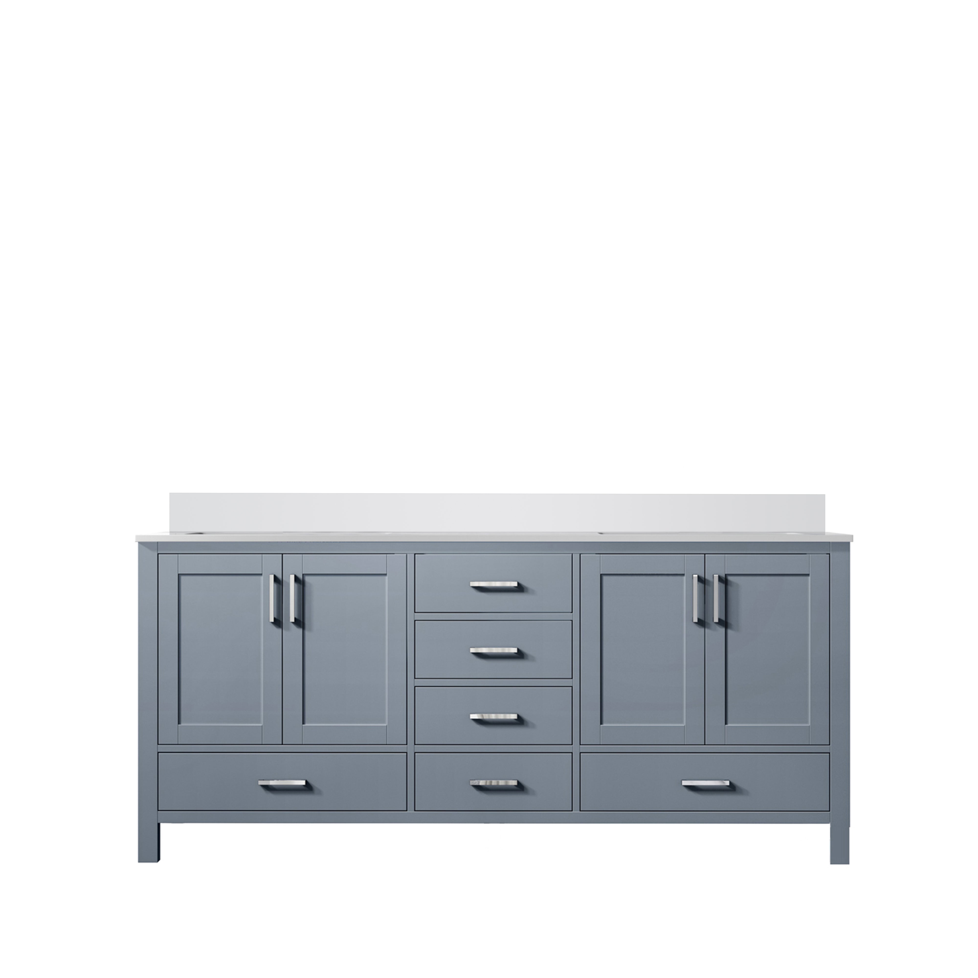 Jacques 60 in. W x 22 in. D Dark Grey Double Bath Vanity