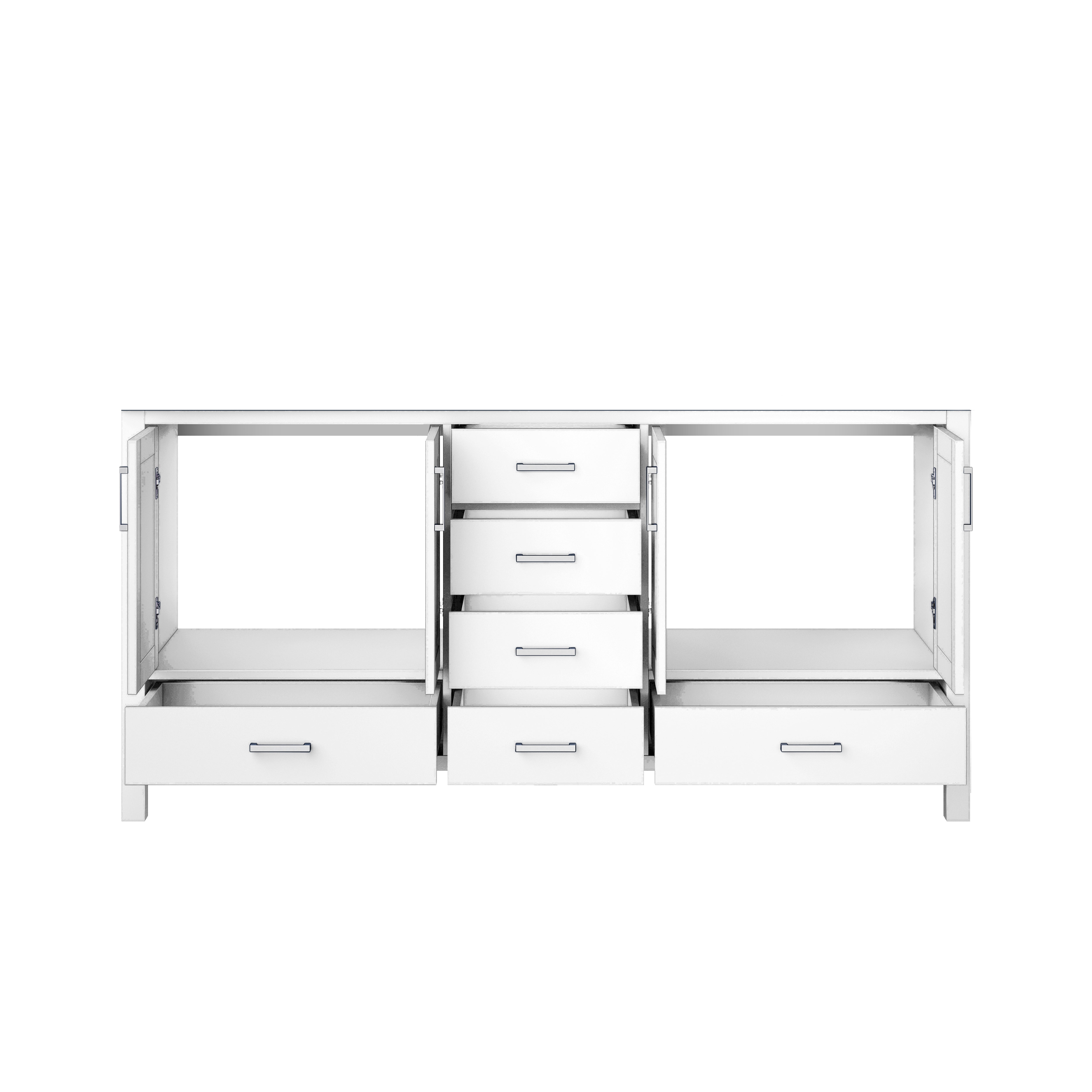 Jacques 72 in. W x 22 in. D White Double Bath Vanity