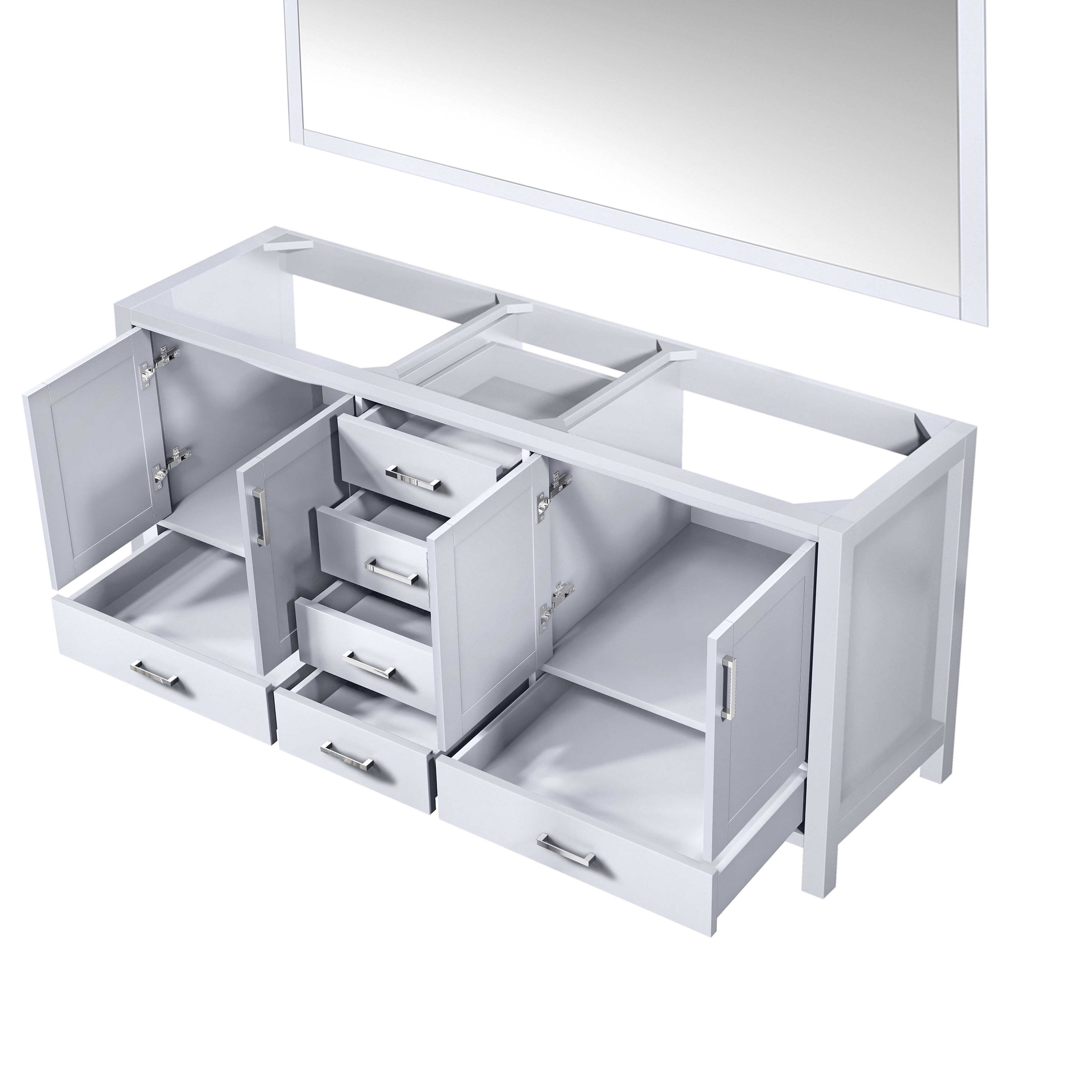 Jacques 72 in. W x 22 in. D White Double Bath Vanity