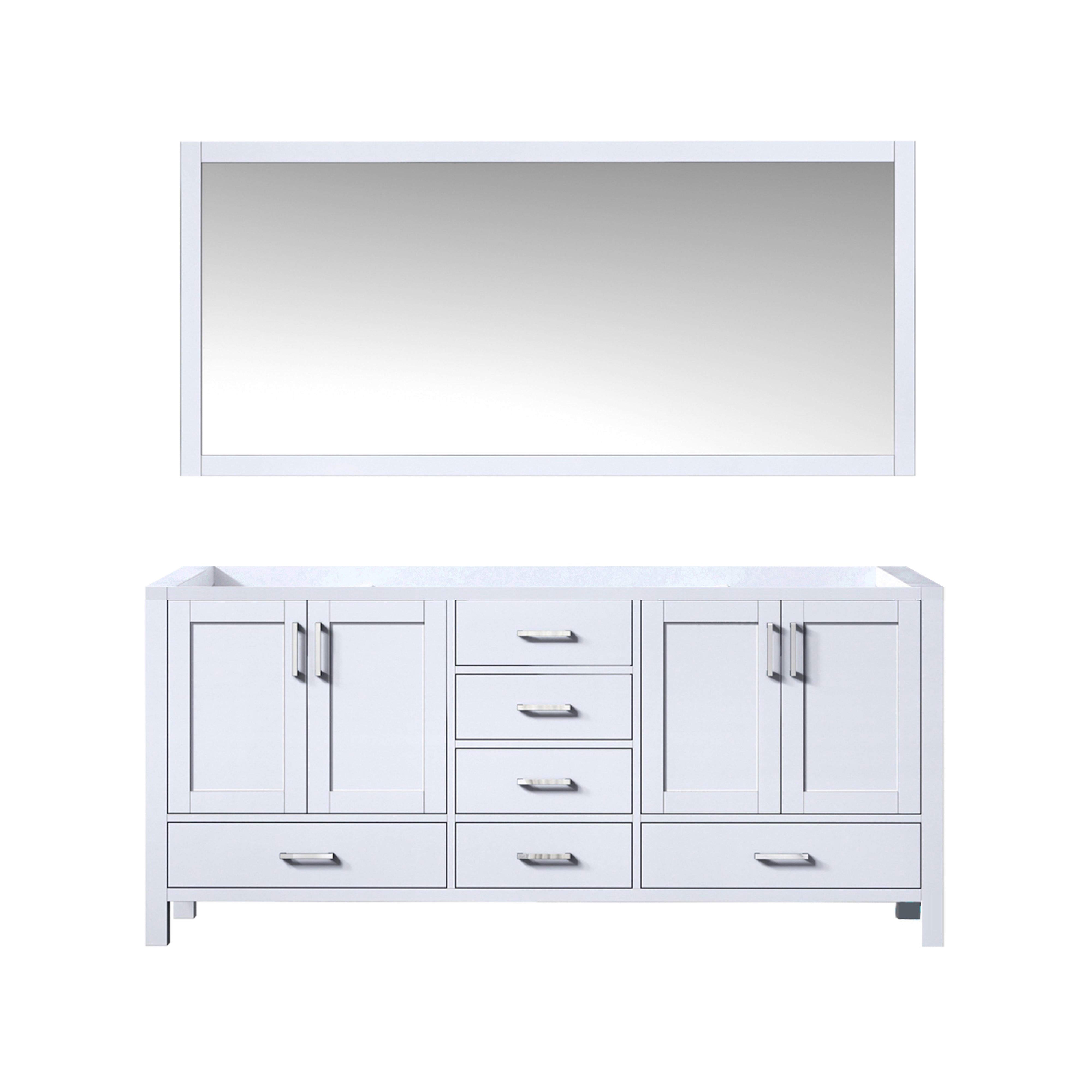 Jacques 72 in. W x 22 in. D White Double Bath Vanity