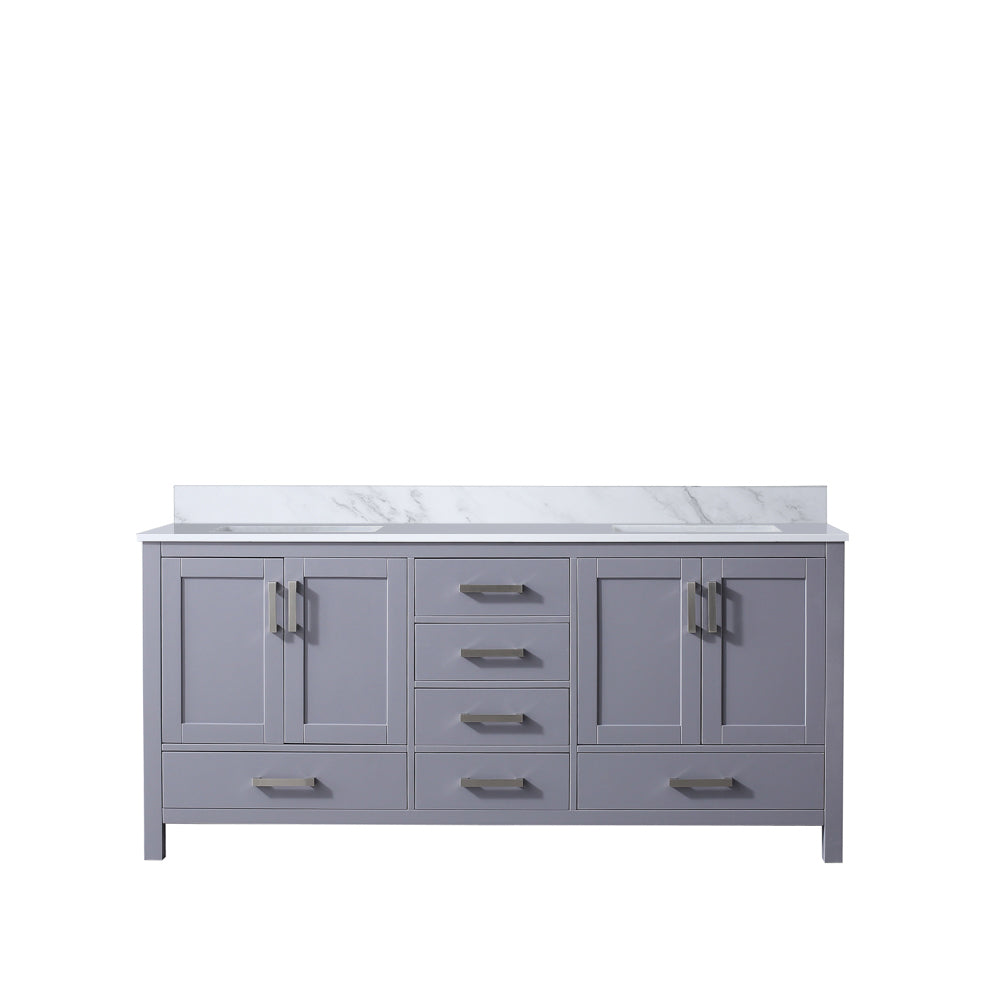Jacques 72 in. W x 22 in. D Dark Grey Double Bath Vanity