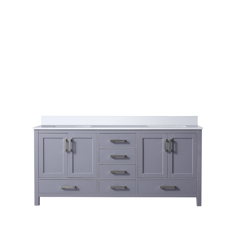 Jacques 72 in. W x 22 in. D Dark Grey Double Bath Vanity