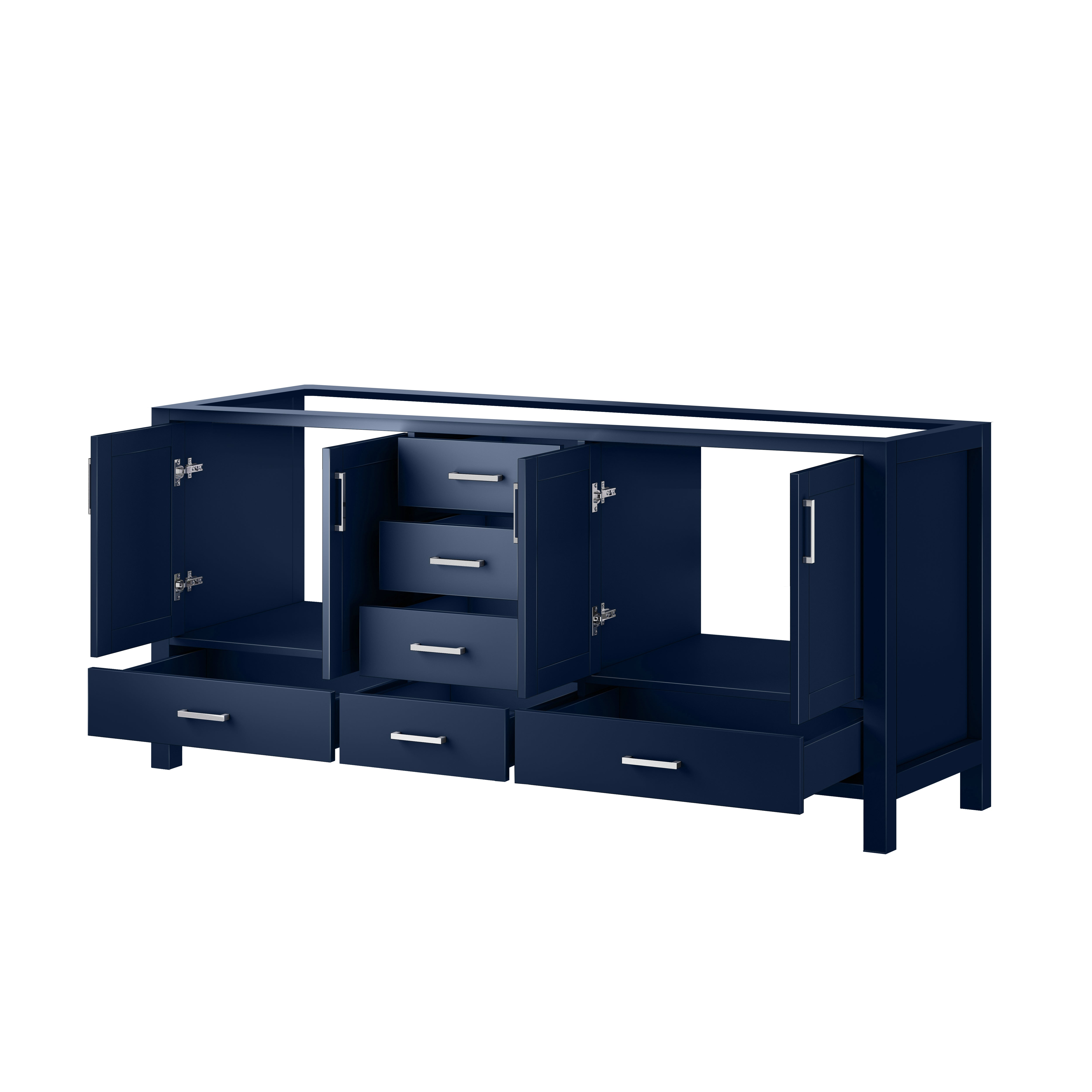 Jacques 72 in. W x 22 in. D Navy Blue Double Bath Vanity