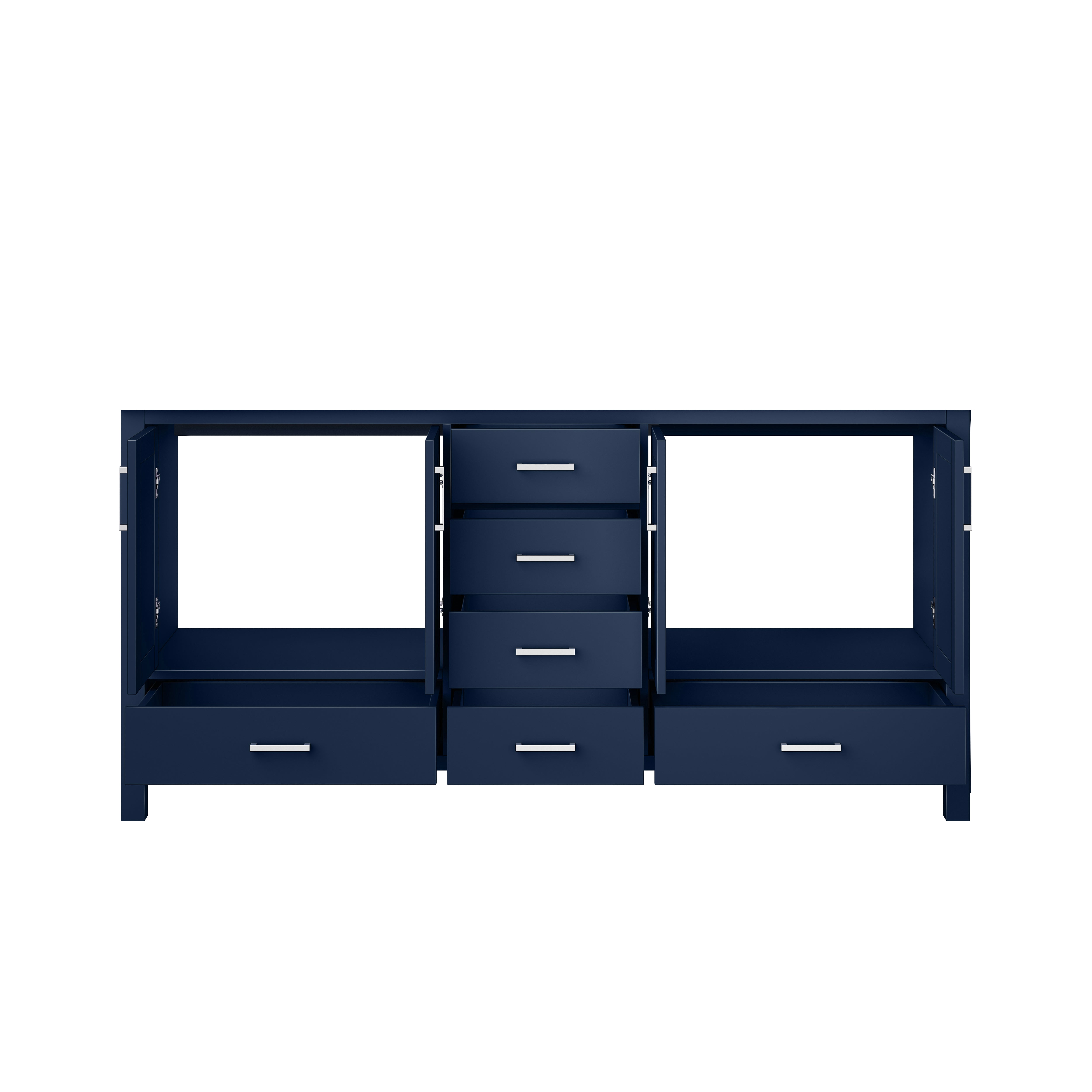 Jacques 72 in. W x 22 in. D Navy Blue Double Bath Vanity