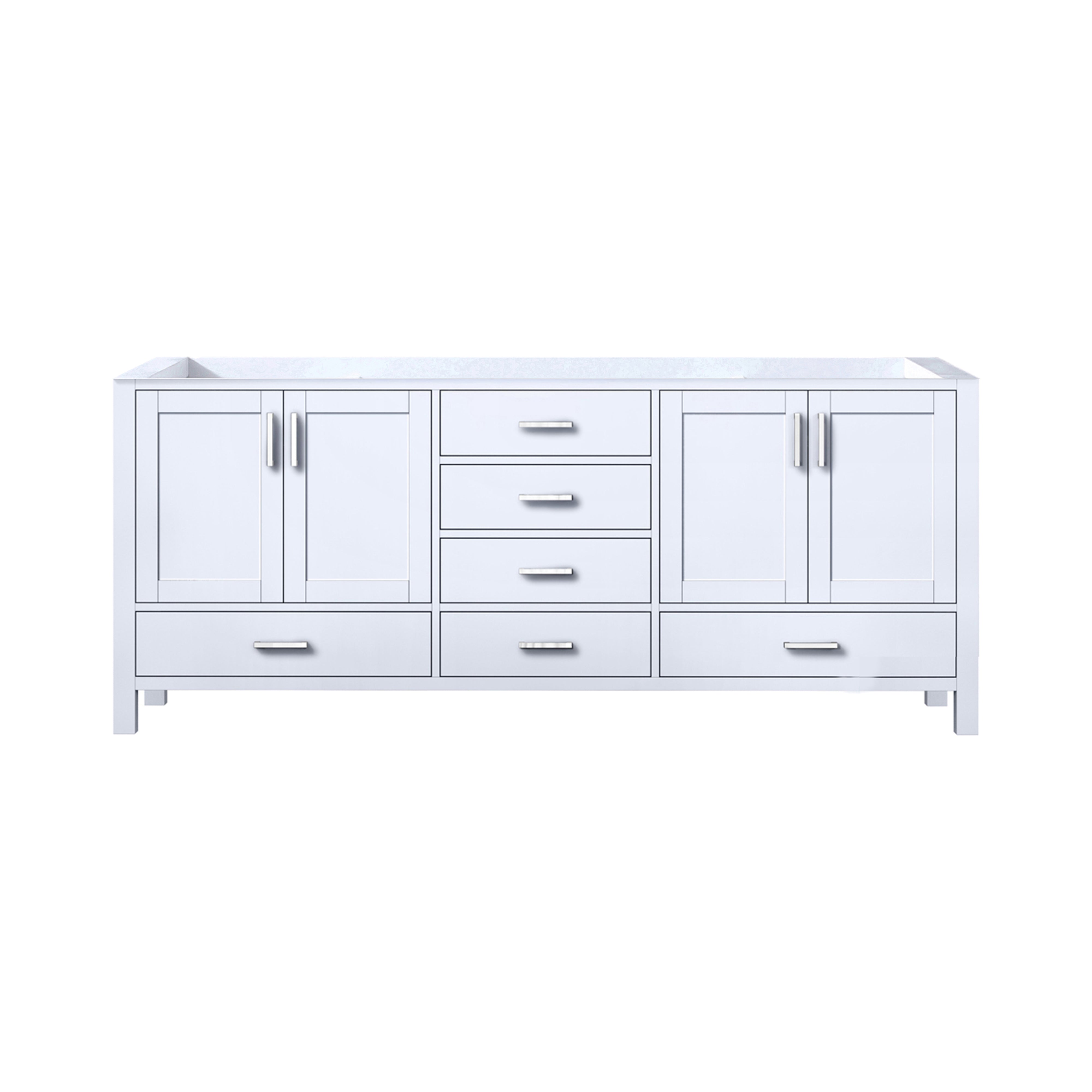 Jacques 80 in. W x 22 in. D White Double Bath Vanity
