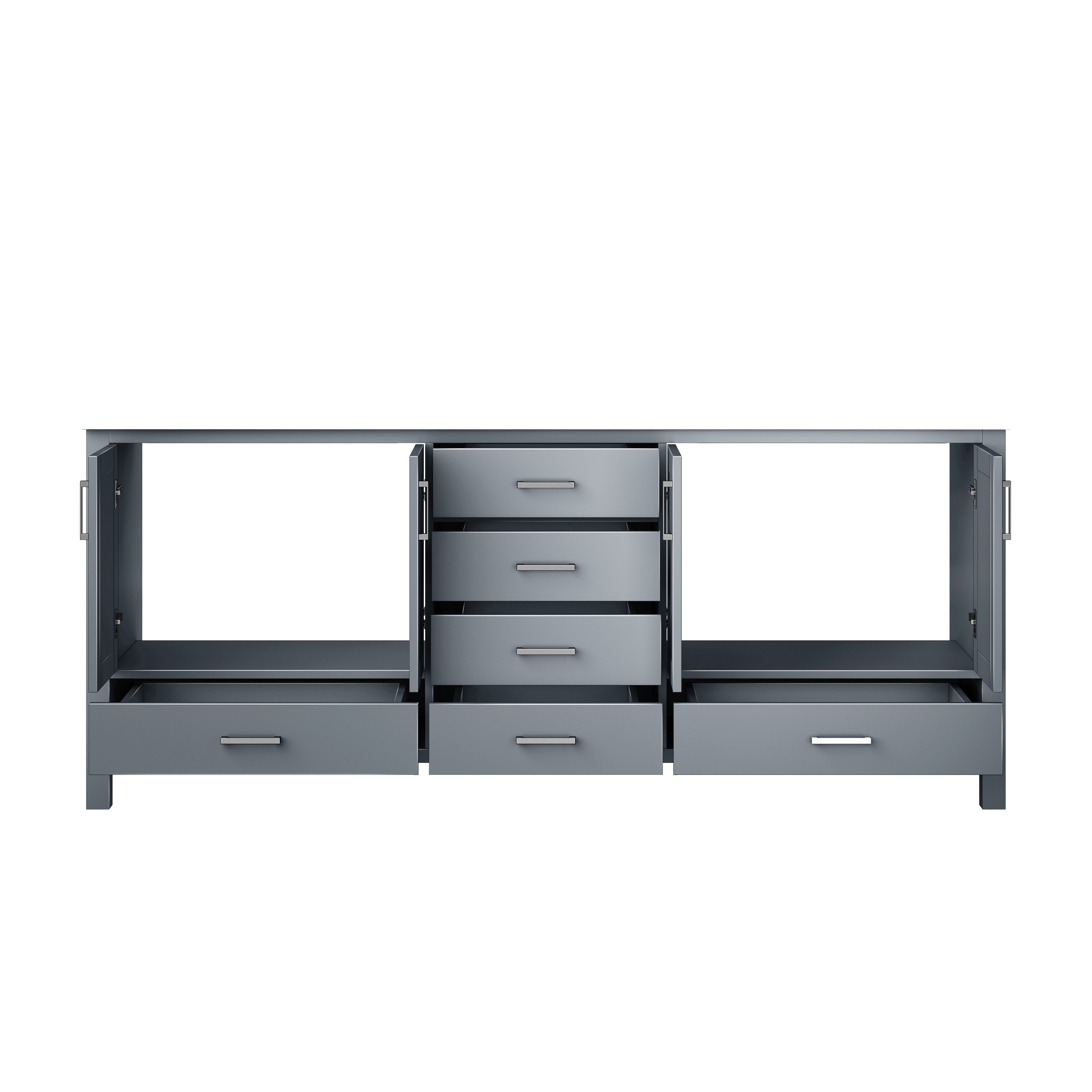 Jacques 80 in. W x 22 in. D Dark Grey Double Bath Vanity