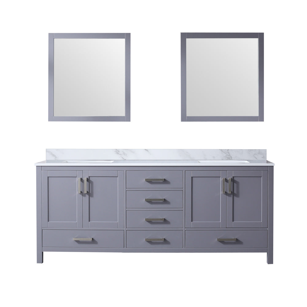 Jacques 80 in. W x 22 in. D Dark Grey Double Bath Vanity