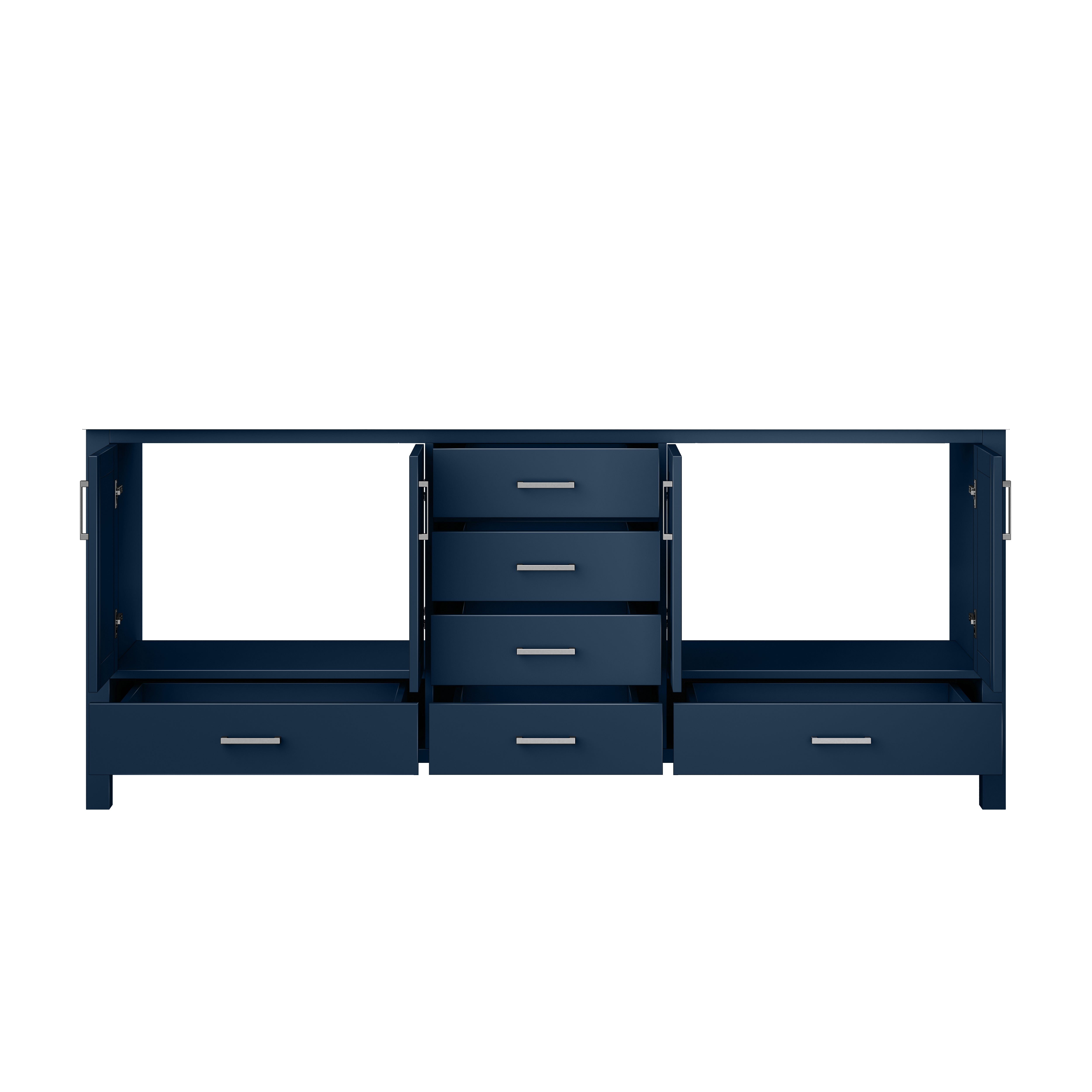 Jacques 80 in. W x 22 in. D Navy Blue Double Bath Vanity