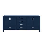 Jacques 80 in. W x 22 in. D Navy Blue Double Bath Vanity