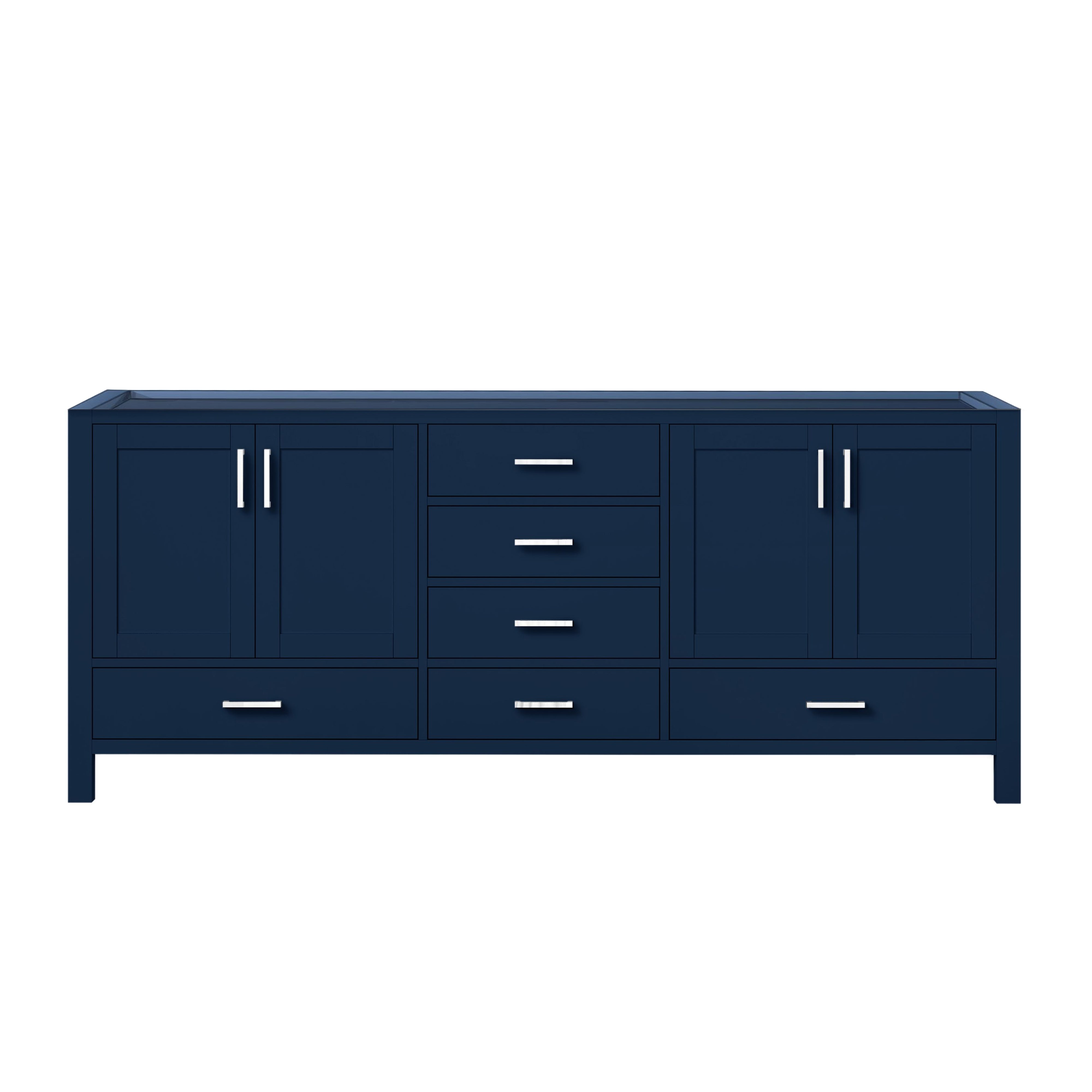 Jacques 80 in. W x 22 in. D Navy Blue Double Bath Vanity