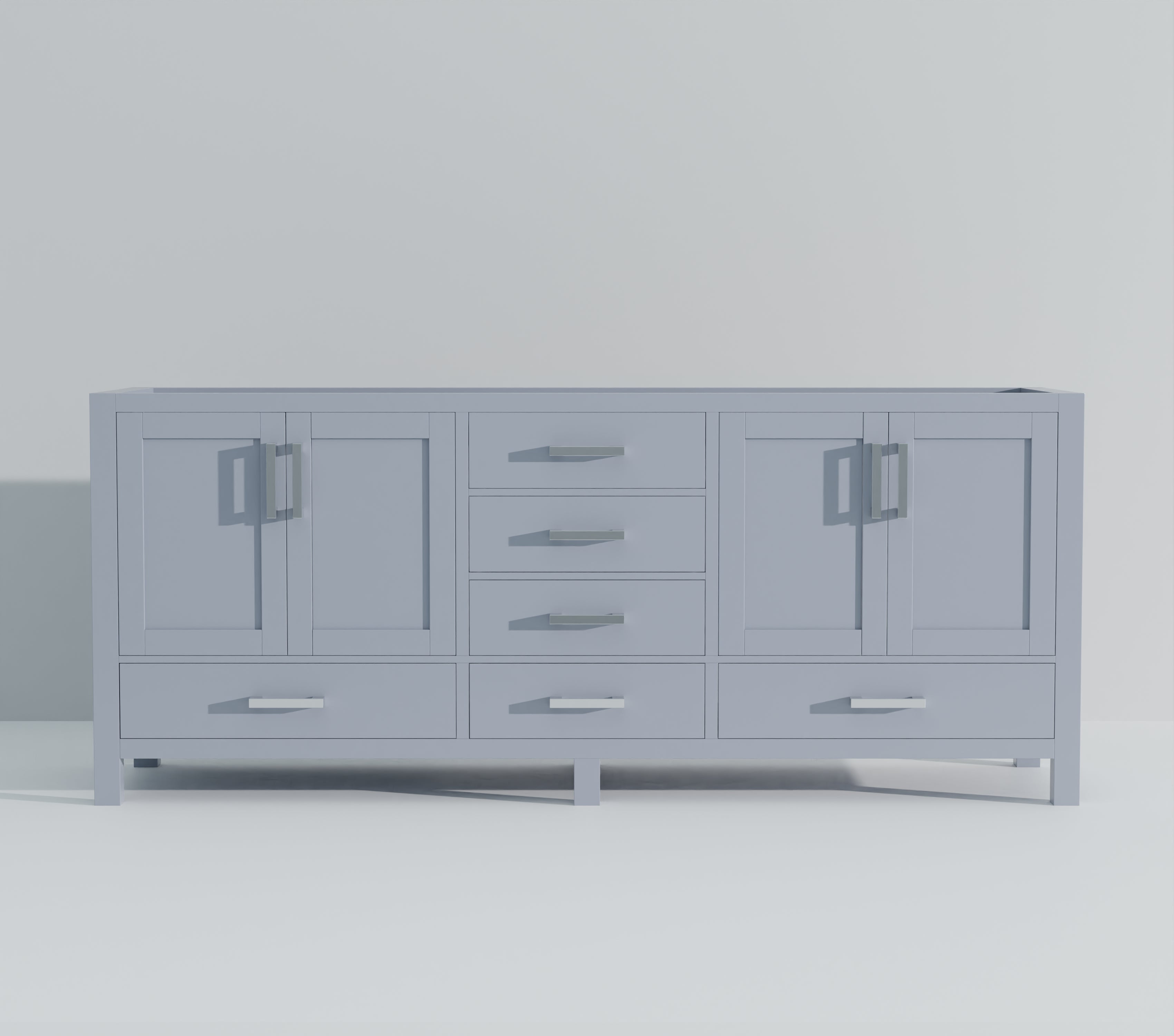 Jacques 84 in. W x 22 in. D Dark Grey Double Bath Vanity