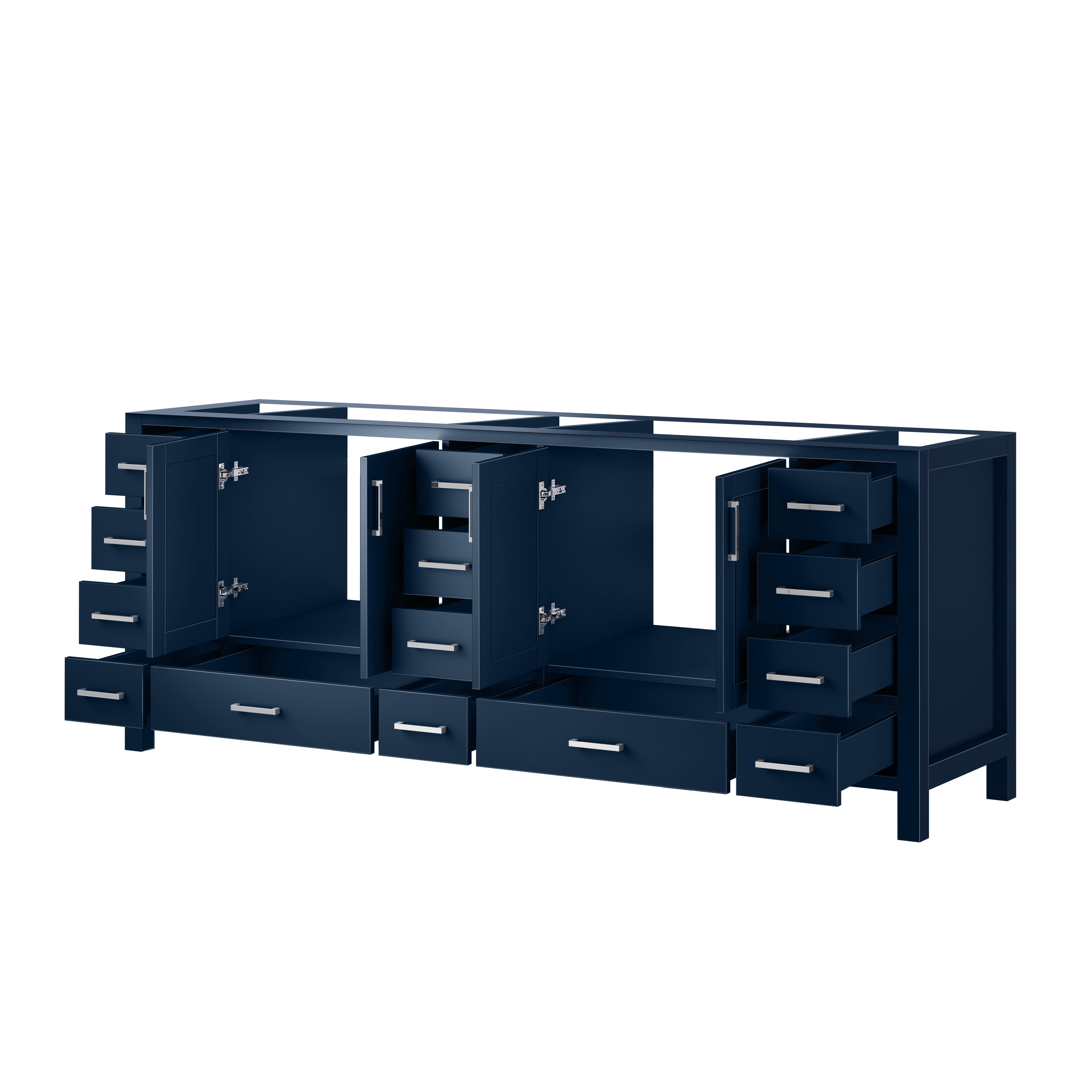 Jacques 84 in. W x 22 in. D Navy Blue Double Bath Vanity