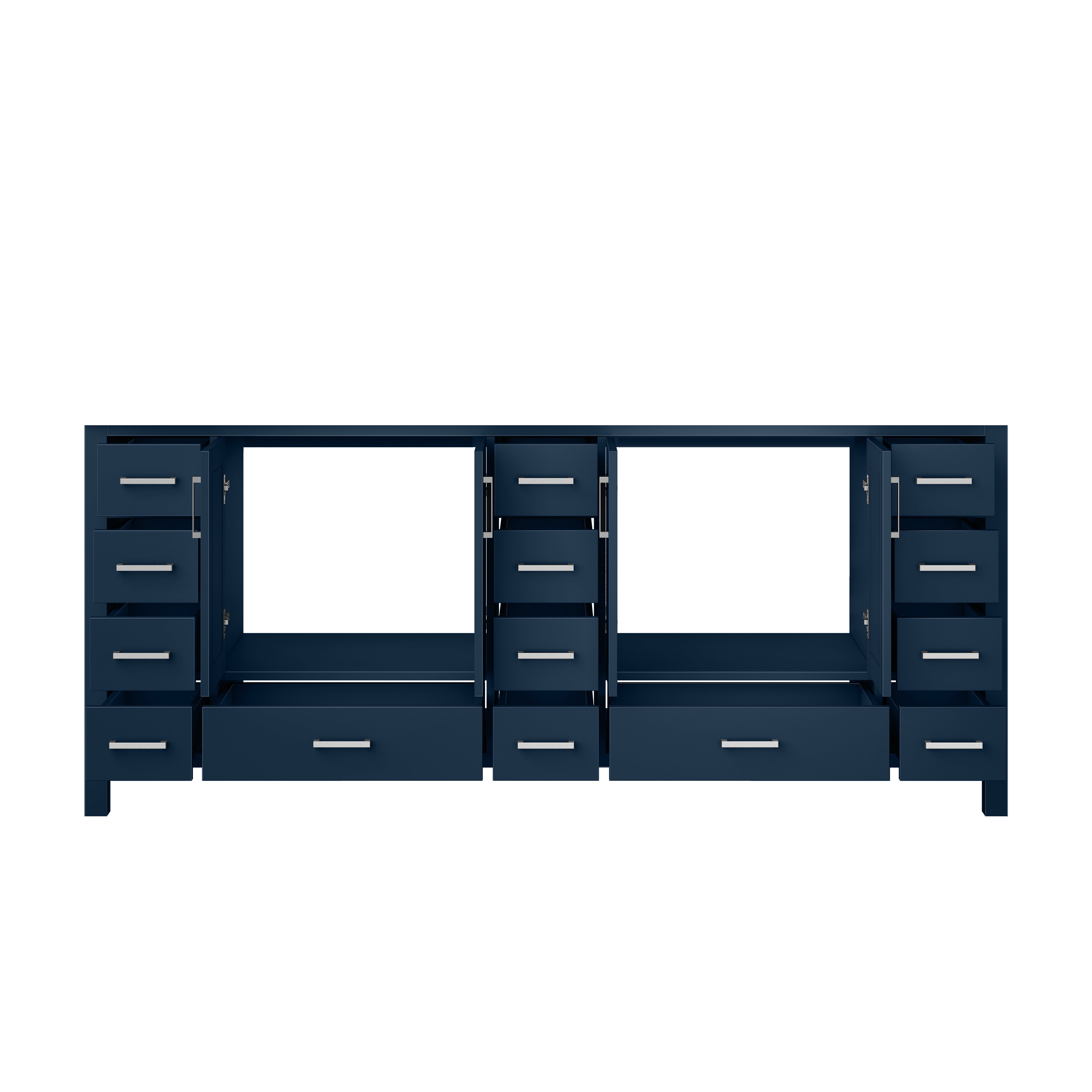 Jacques 84 in. W x 22 in. D Navy Blue Double Bath Vanity