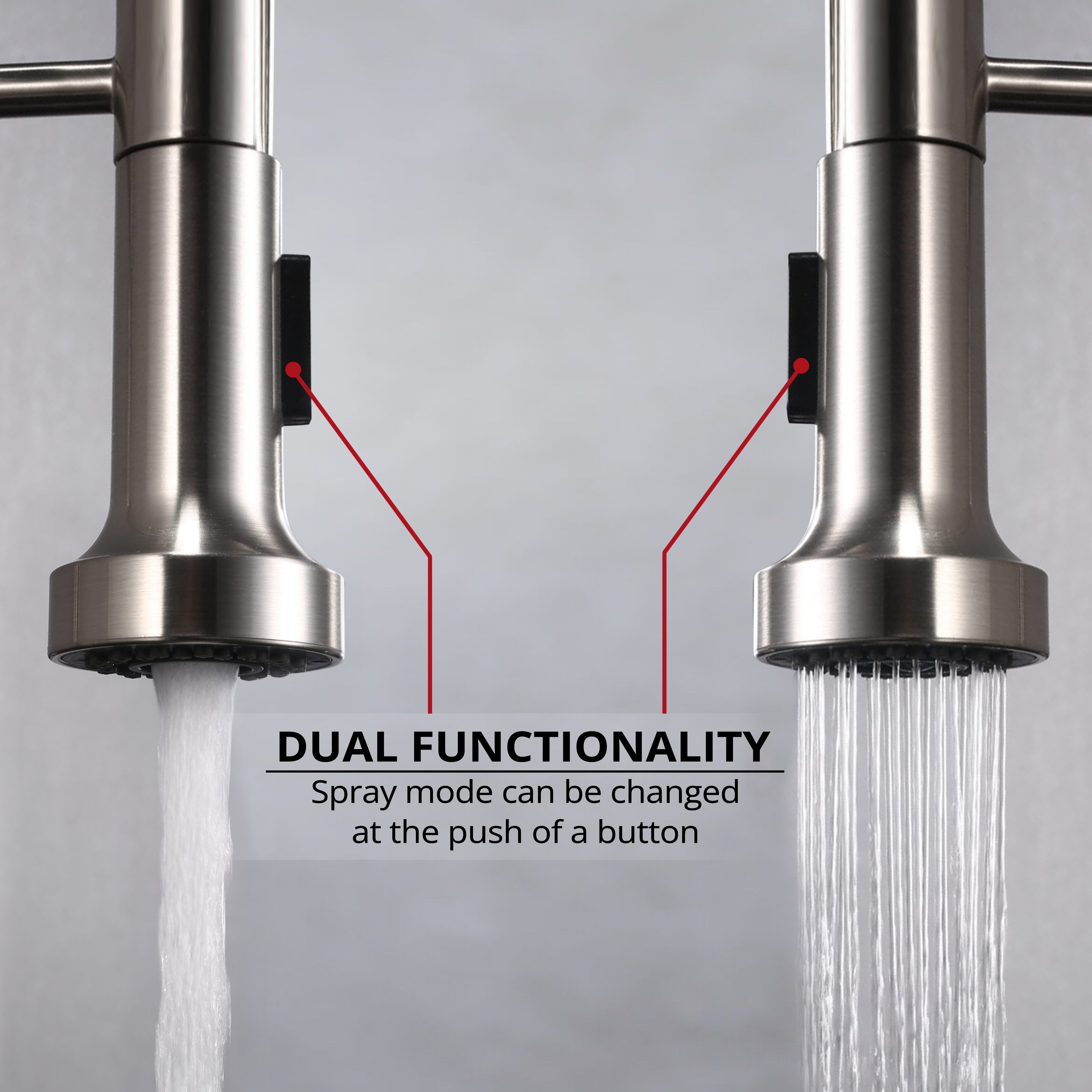 Lanuvio Brass Single-Handle Pull-Down Spray Kitchen Faucet