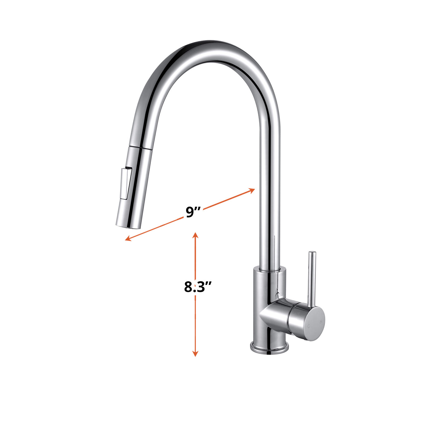 Olivi Brass Single-Handle Pull-Down Spray Kitchen Faucet