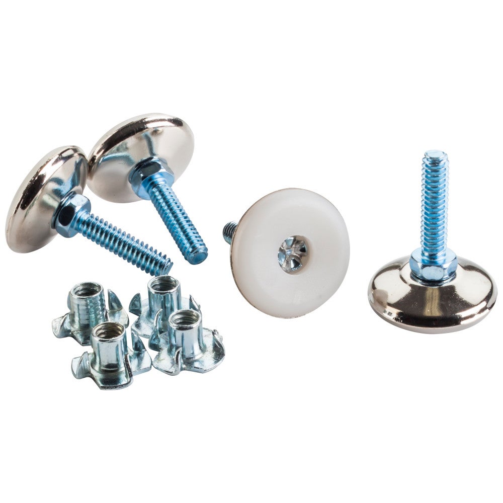 Hardware Resources Leg Leveler with T-nut 39.5 mm x 28.4 mm (4 per Bag)