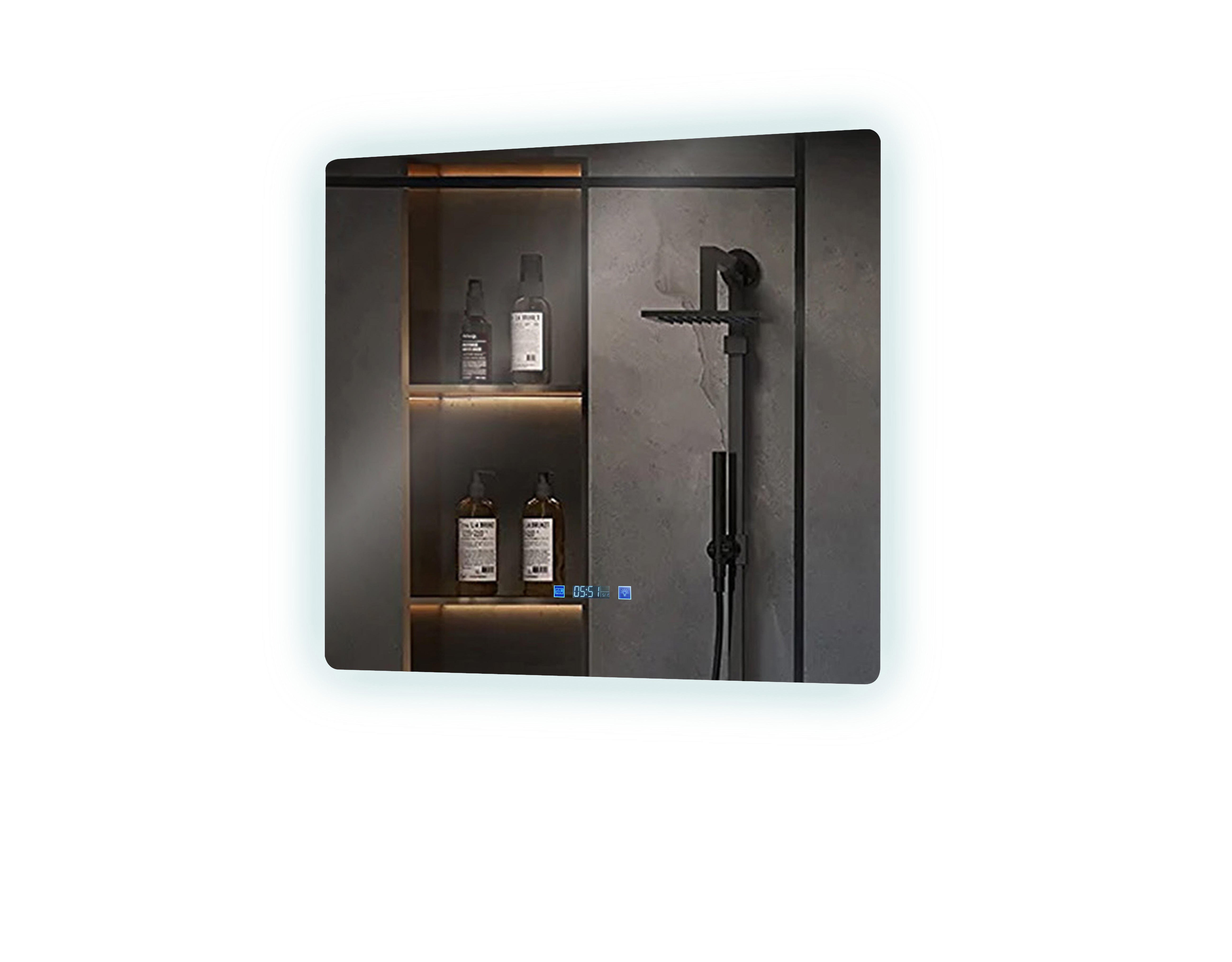Lugano 36 in. W x 32 in. H LED Bathroom Vanity Mirror