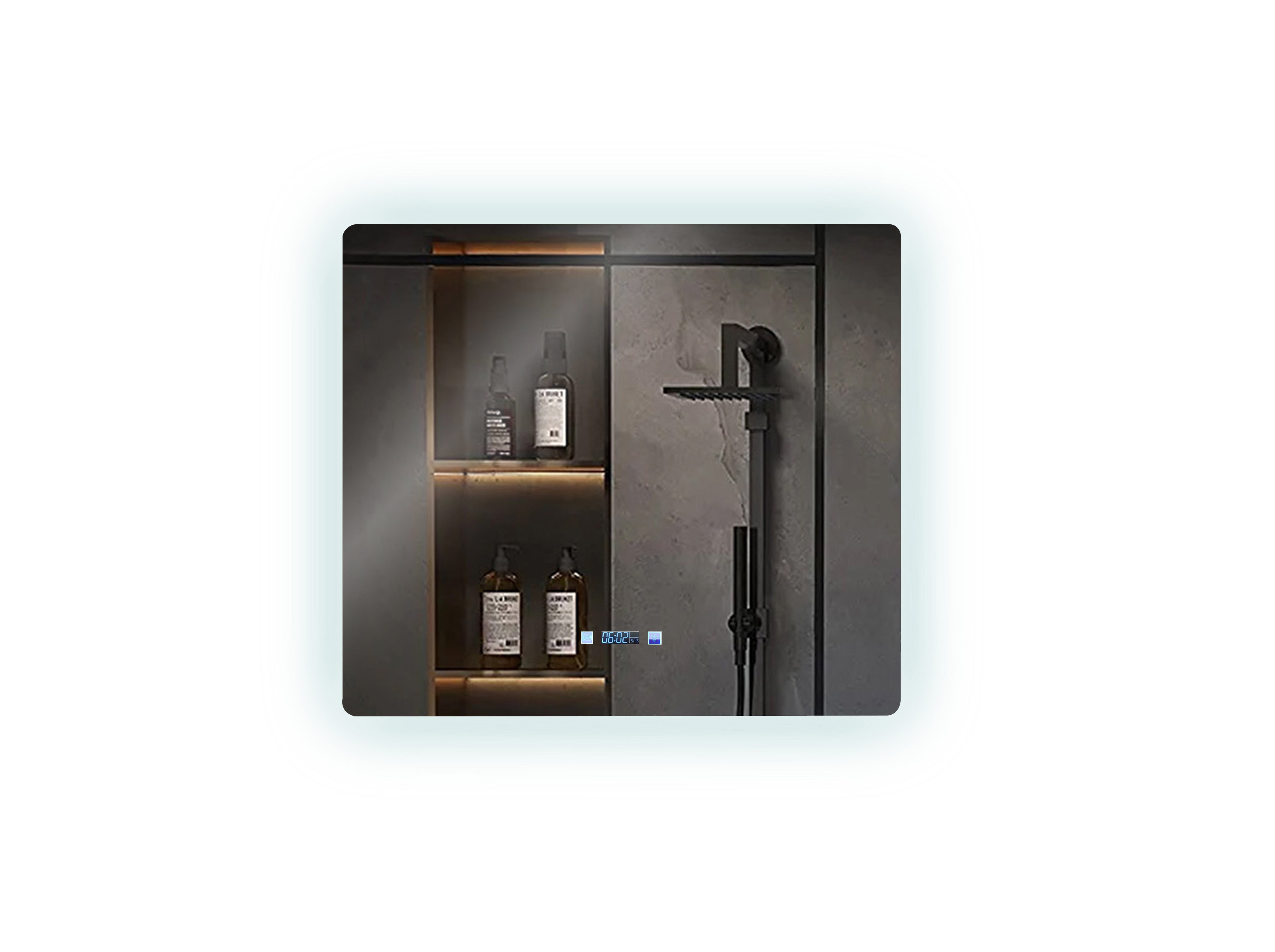 Lugano 36 in. W x 32 in. H LED Bathroom Vanity Mirror