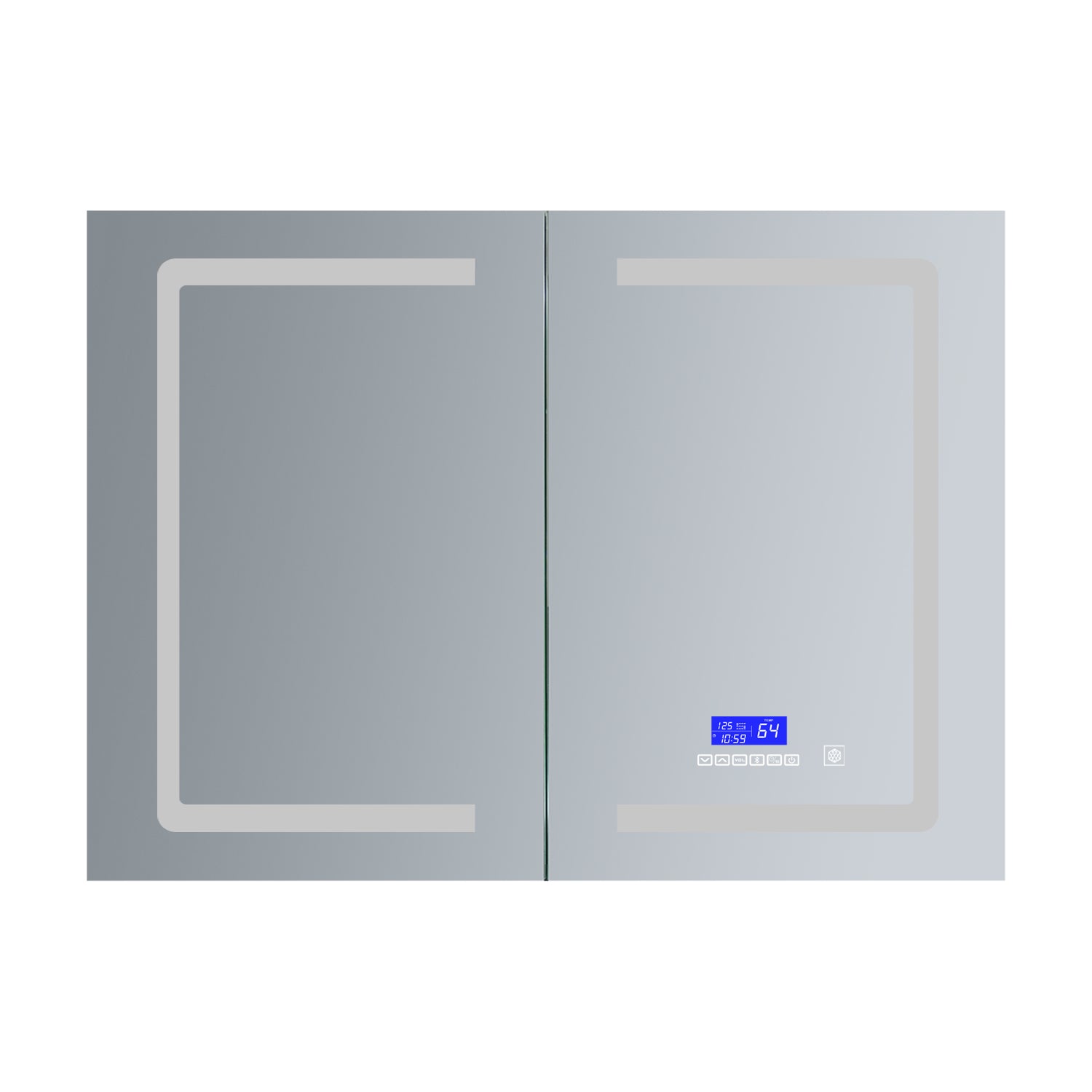 Lesina 40 in. W x 28 in. H Surface-Mount LED Mirror Medicine Cabinet with Defogger