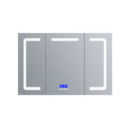 Lesina 48 in. W x 32 in. H Surface-Mount LED Mirror Medicine Cabinet with Defogger
