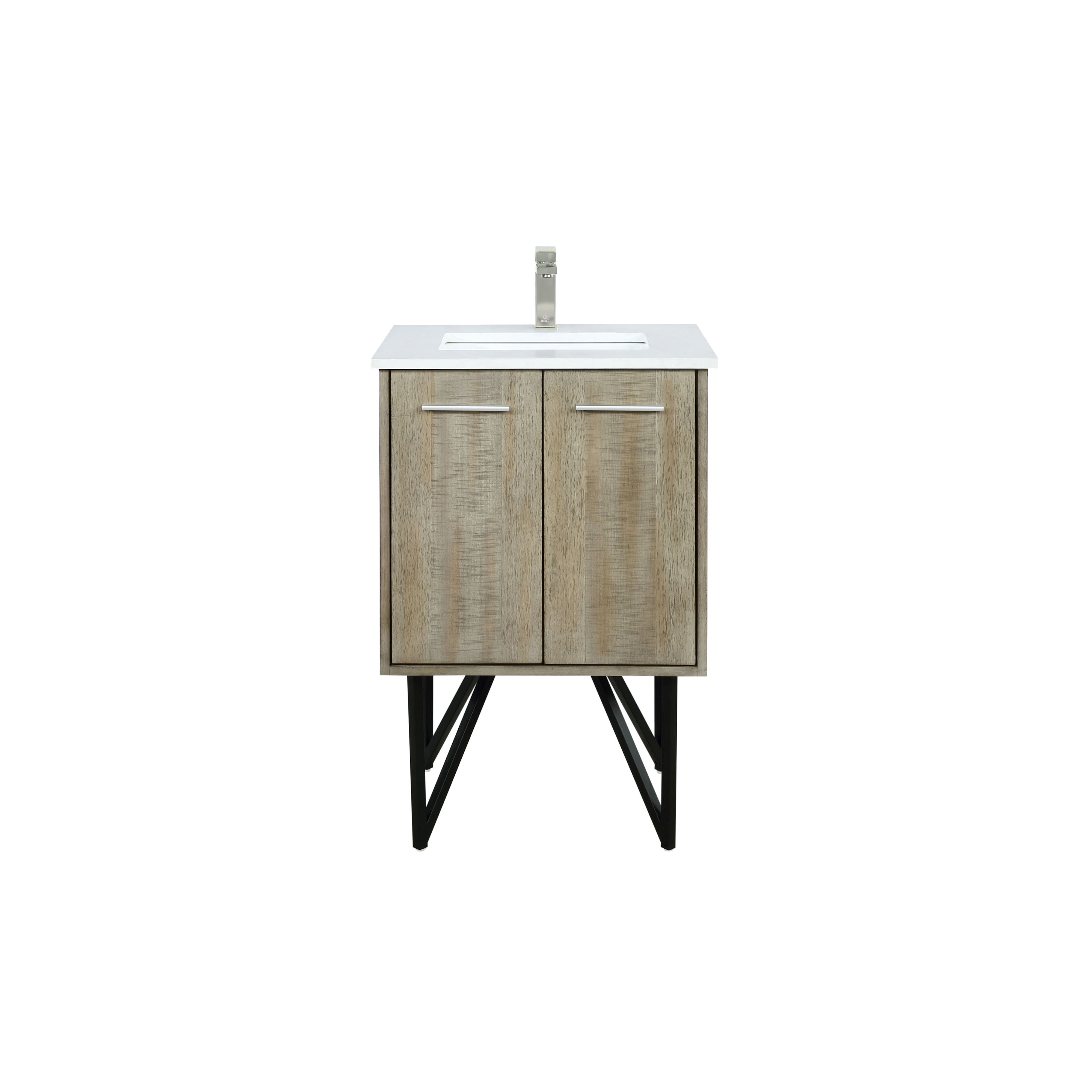Lancy 24 in W x 20 in D Rustic Acacia Bath Vanity