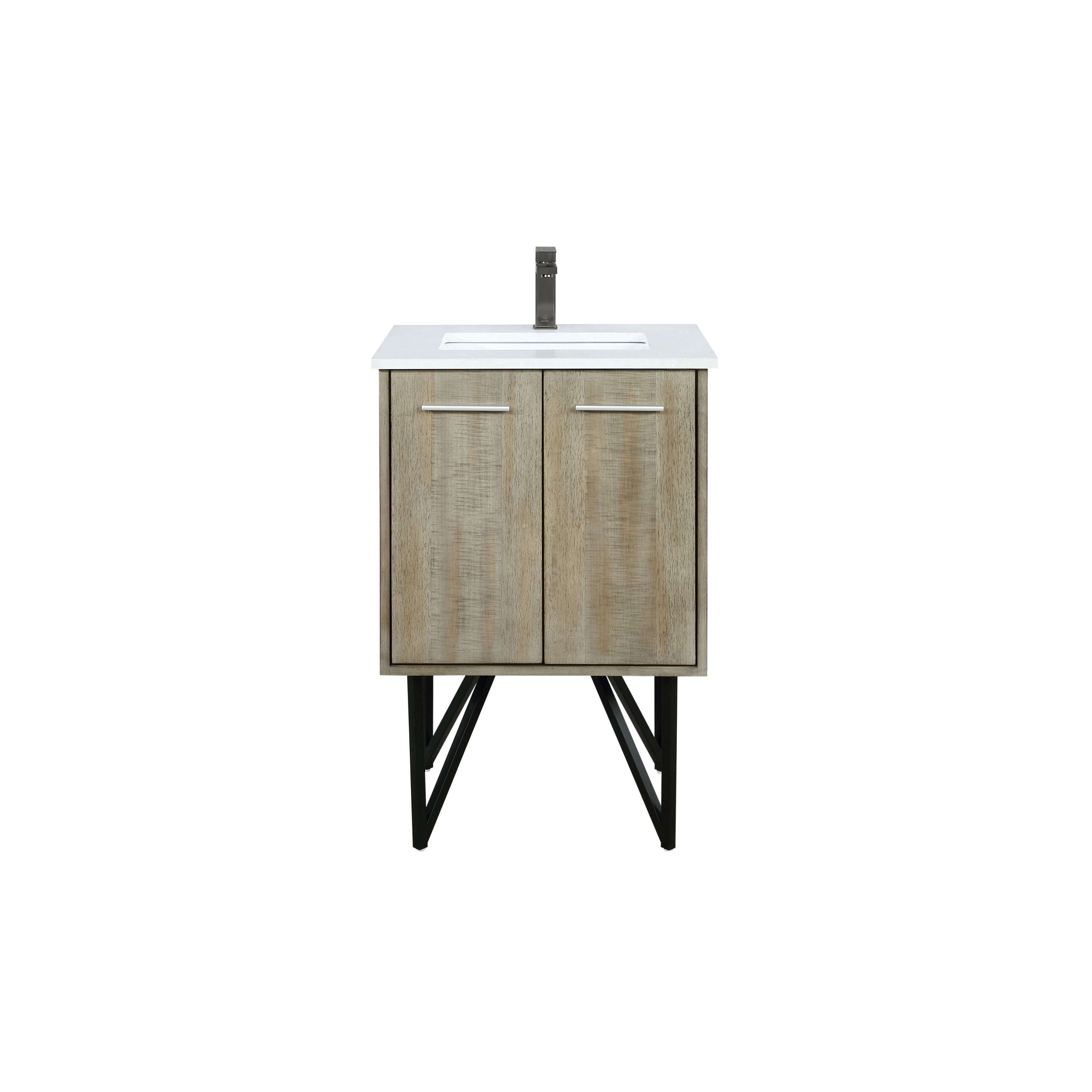 Lancy 24 in W x 20 in D Rustic Acacia Bath Vanity