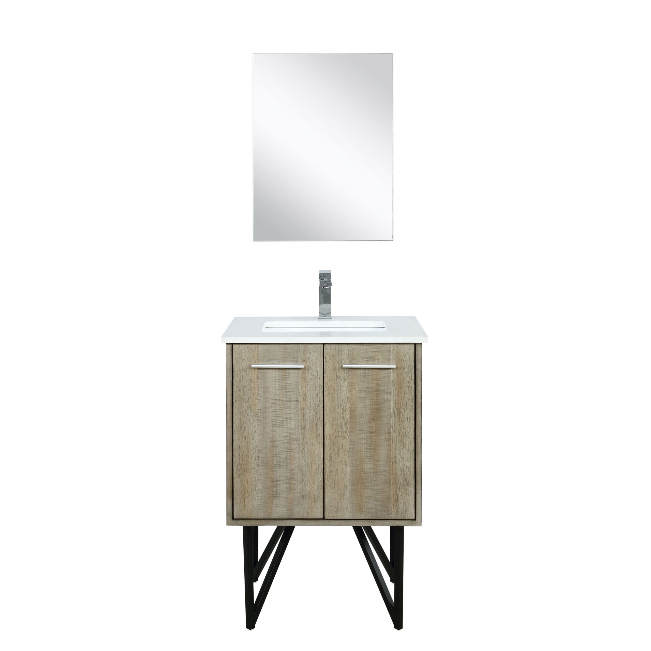 Lancy 24 in W x 20 in D Rustic Acacia Bath Vanity