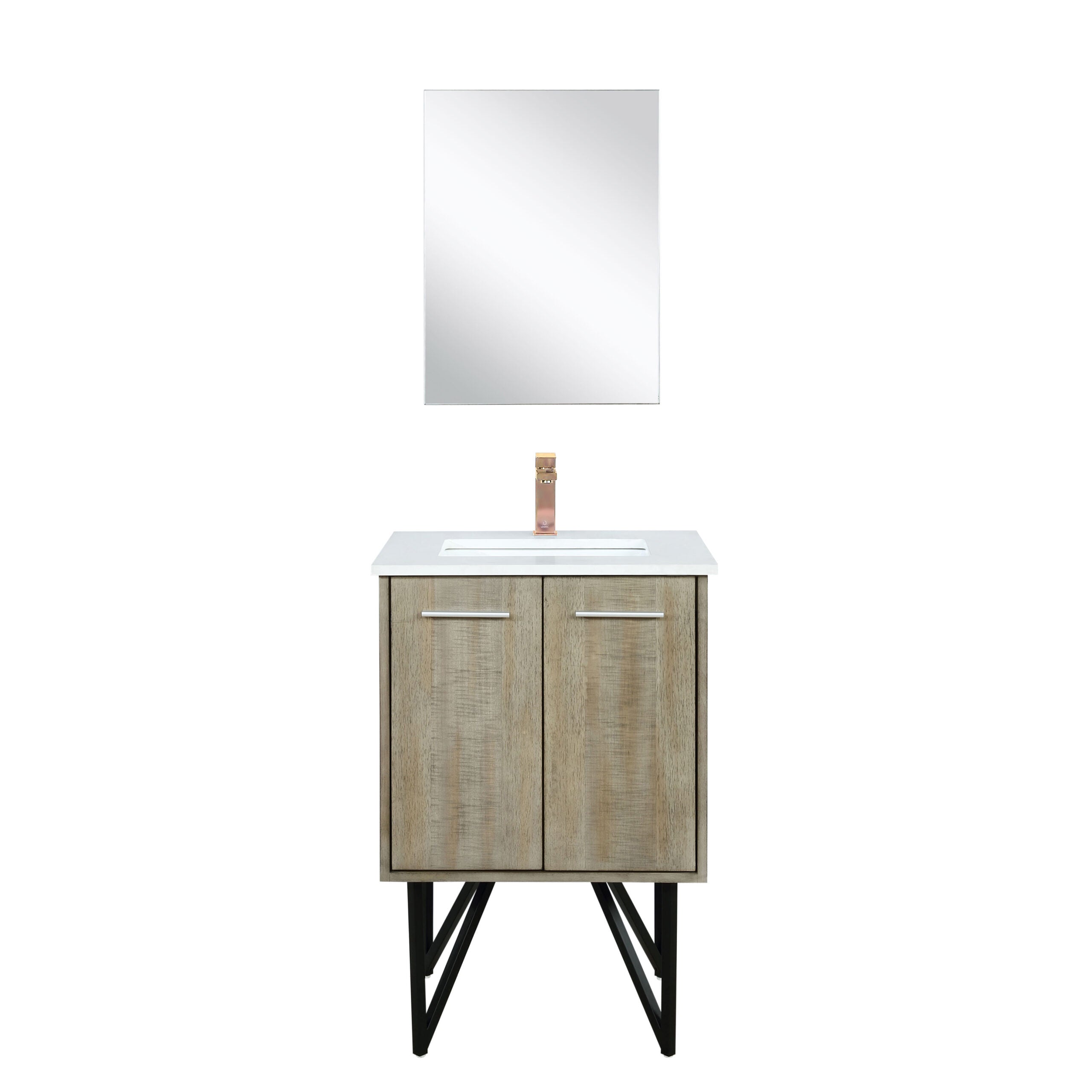 Lancy 24 in W x 20 in D Rustic Acacia Bath Vanity