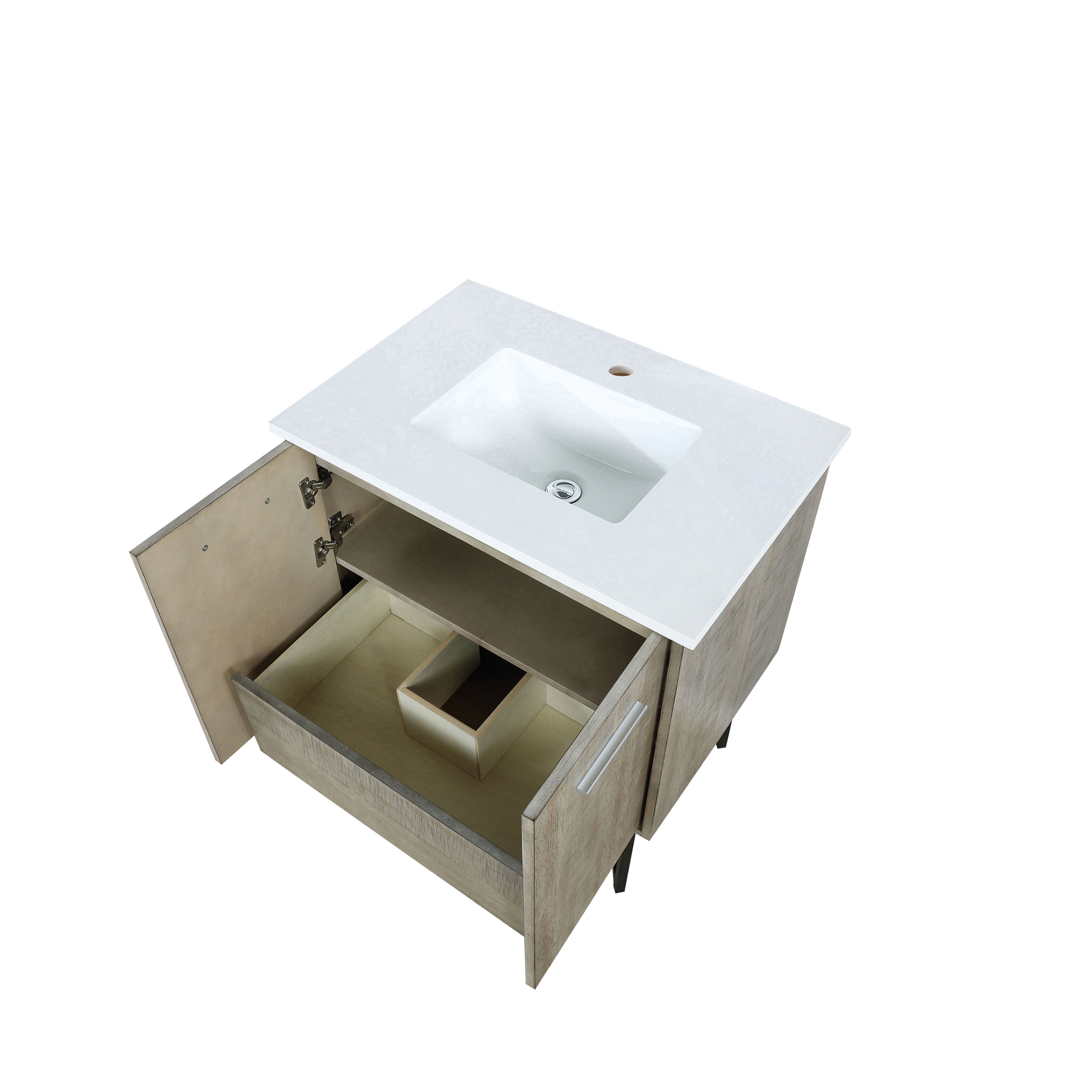 Lancy 30 in W x 20 in D Rustic Acacia Bath Vanity