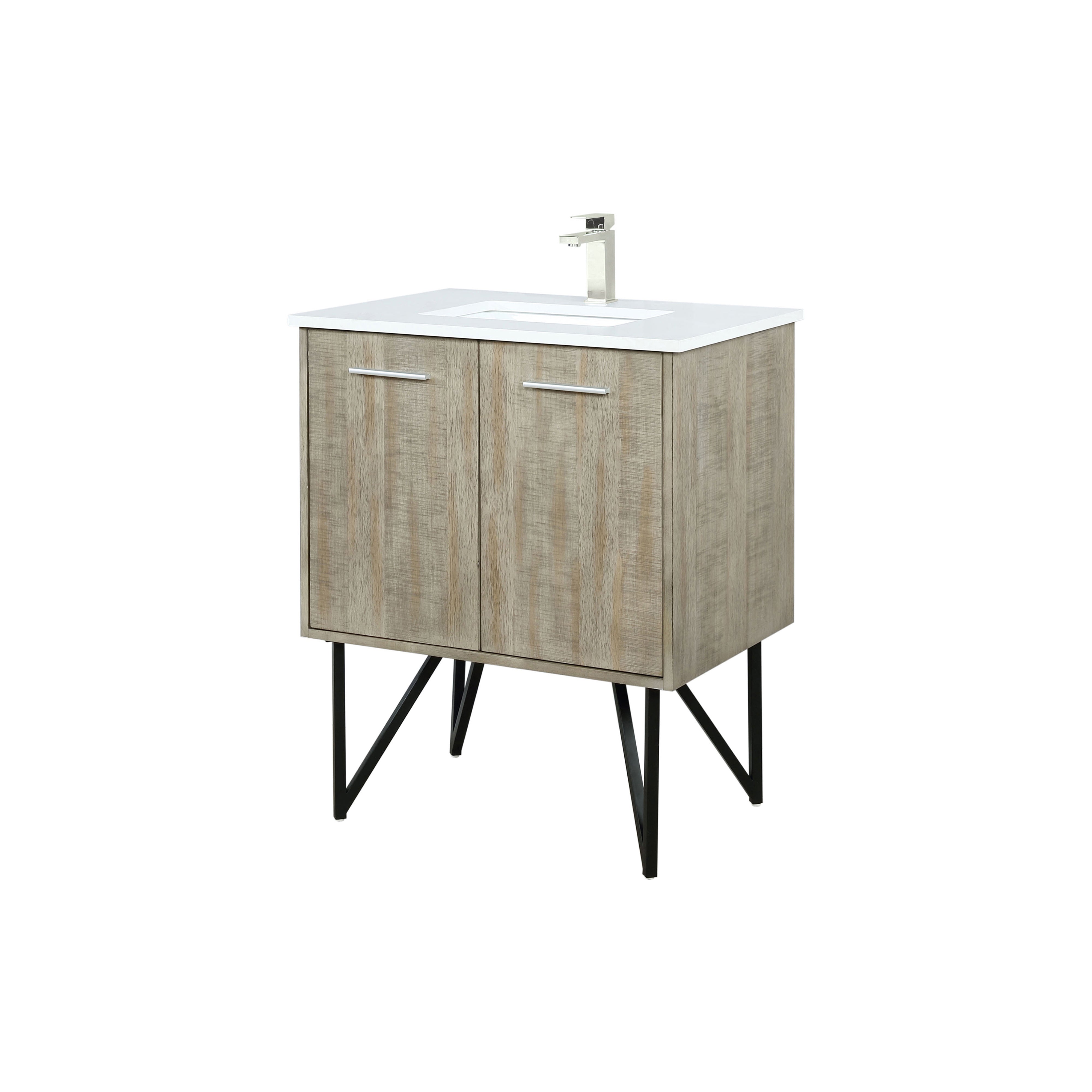 Lancy 30 in W x 20 in D Rustic Acacia Bath Vanity