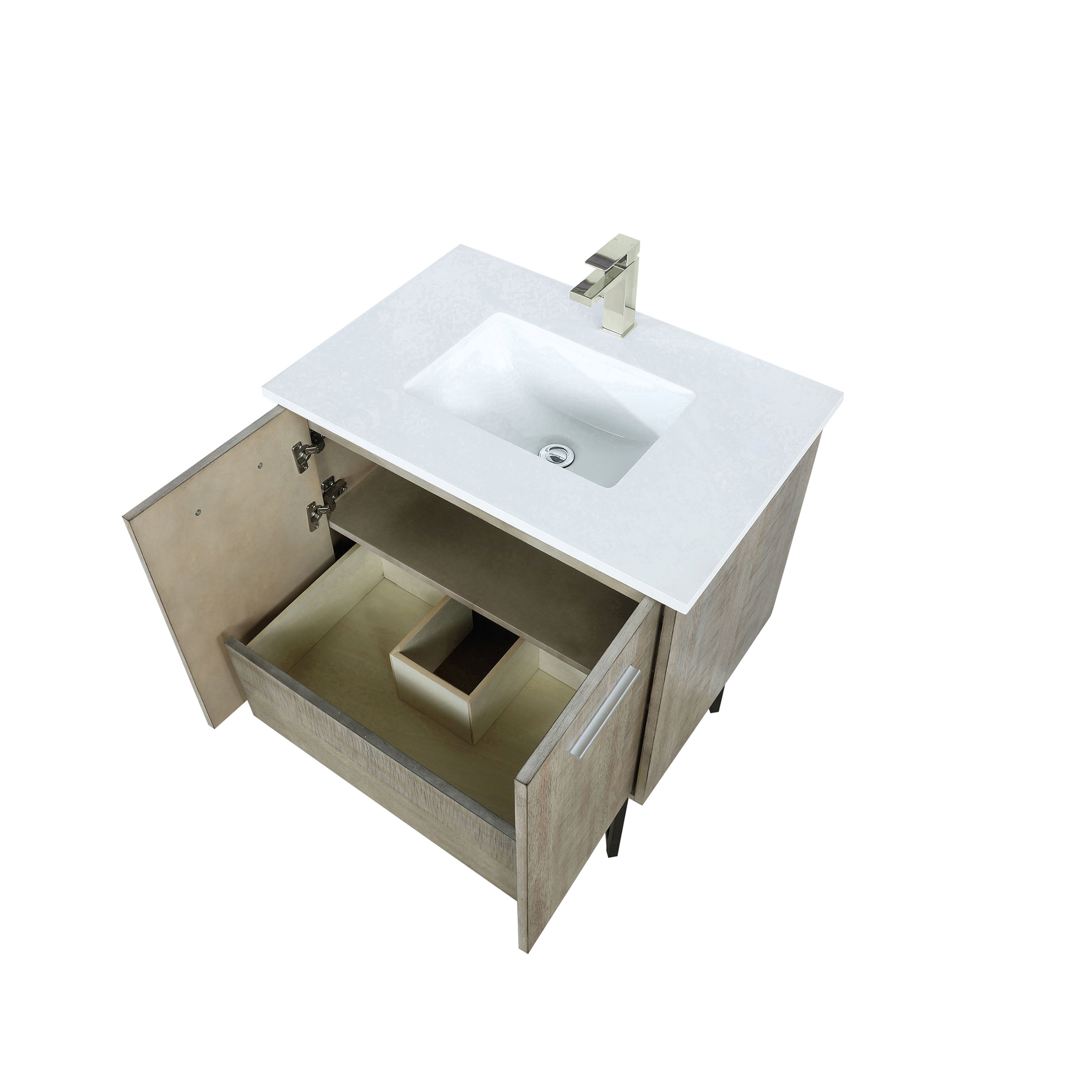 Lancy 30 in W x 20 in D Rustic Acacia Bath Vanity