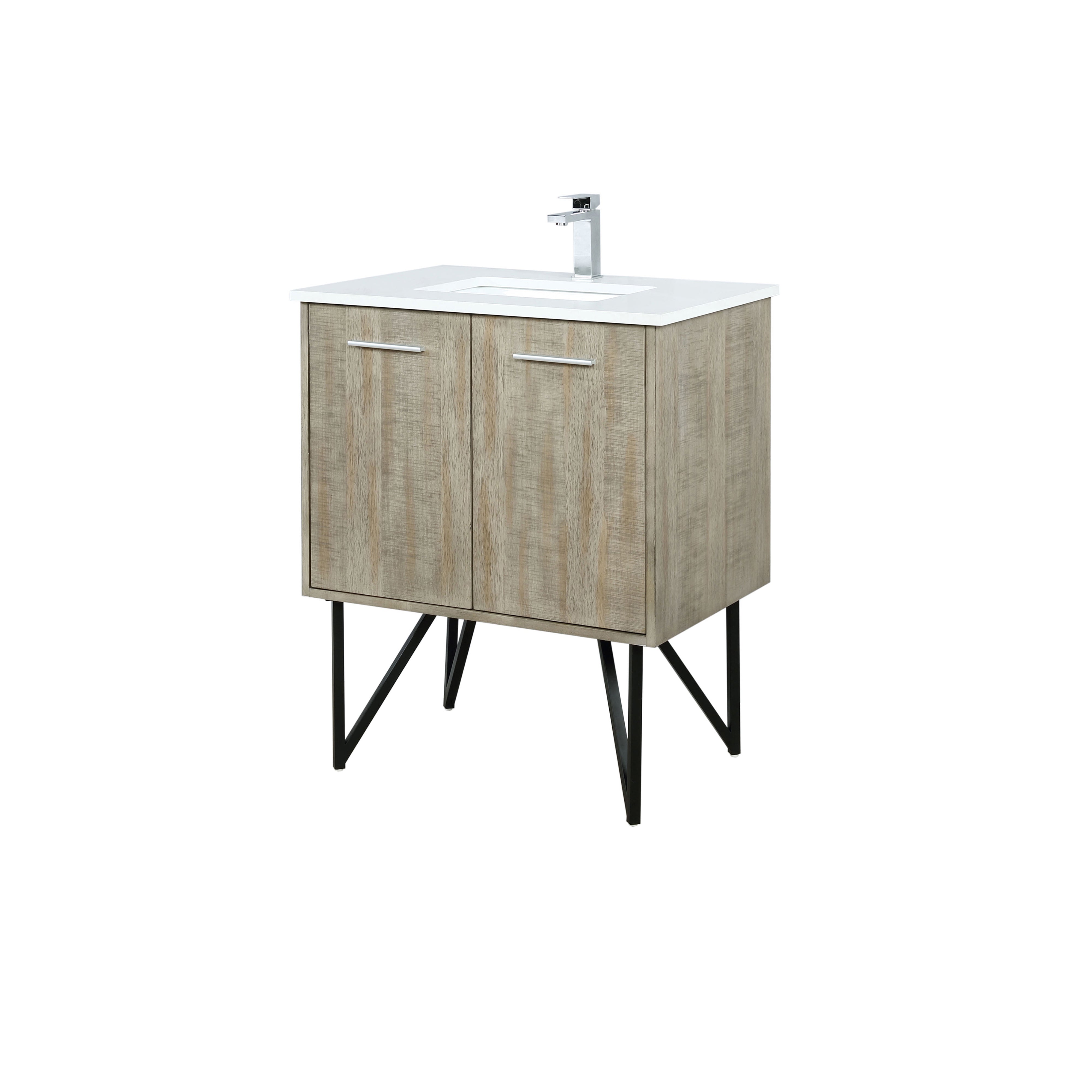 Lancy 30 in W x 20 in D Rustic Acacia Bath Vanity