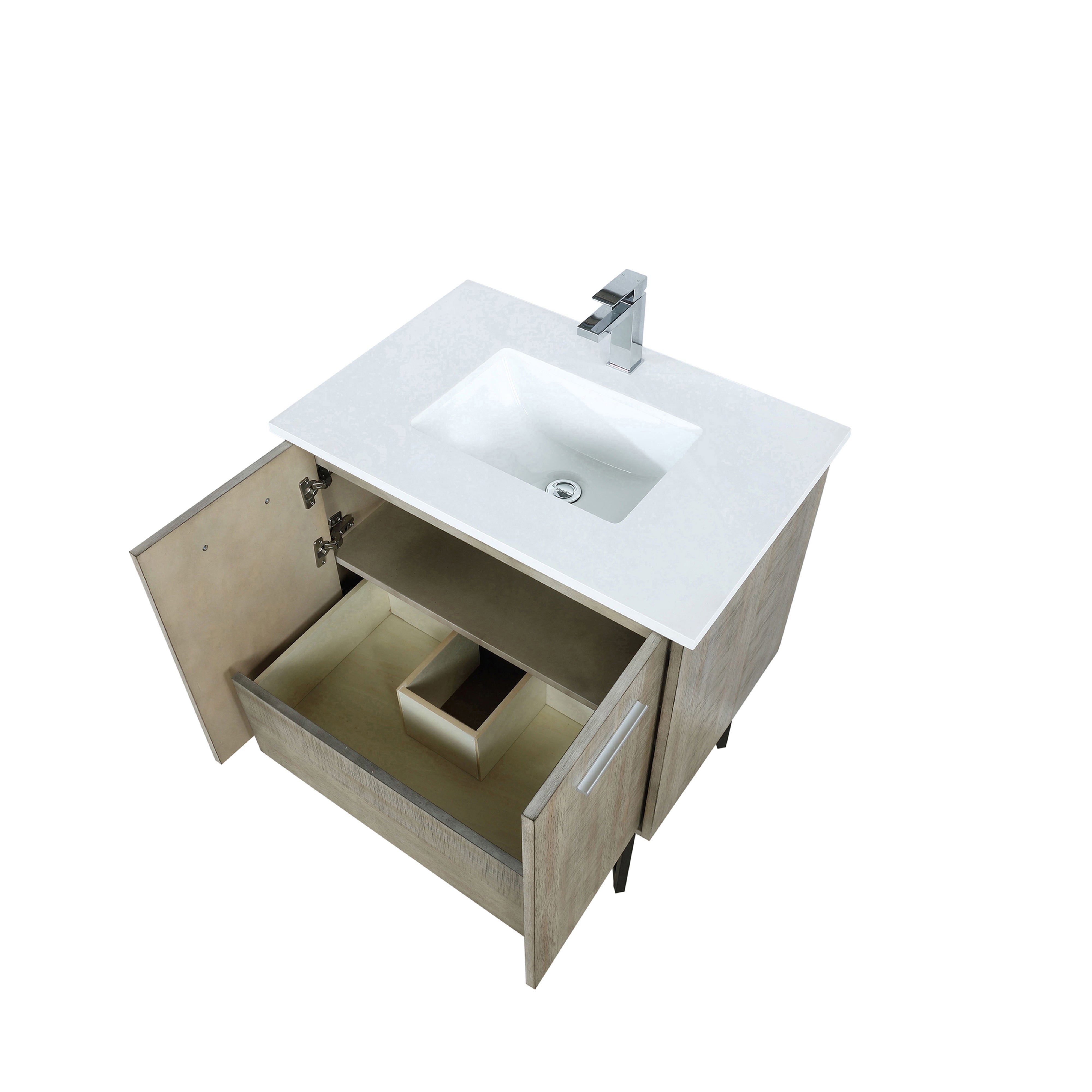 Lancy 30 in W x 20 in D Rustic Acacia Bath Vanity