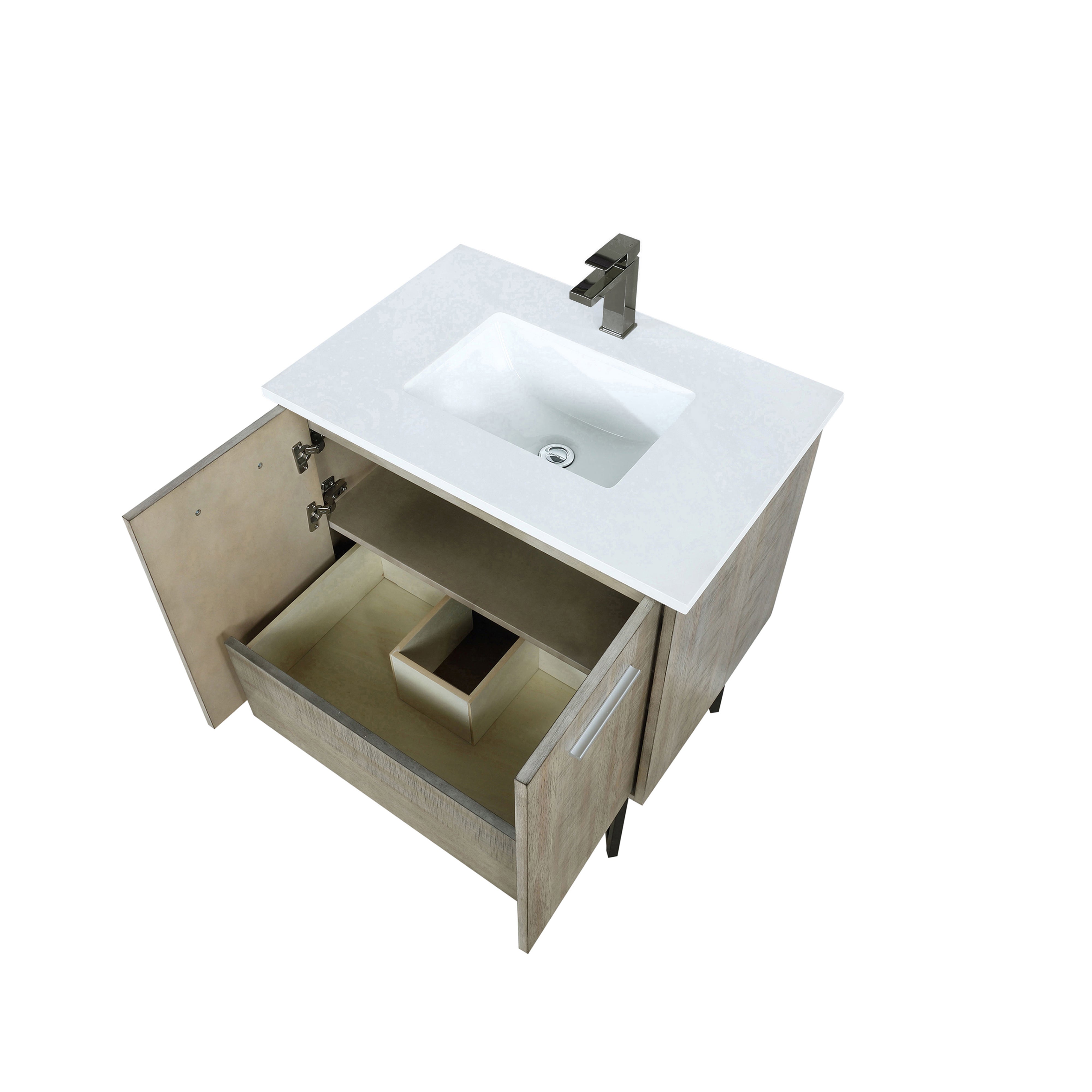 Lancy 30 in W x 20 in D Rustic Acacia Bath Vanity