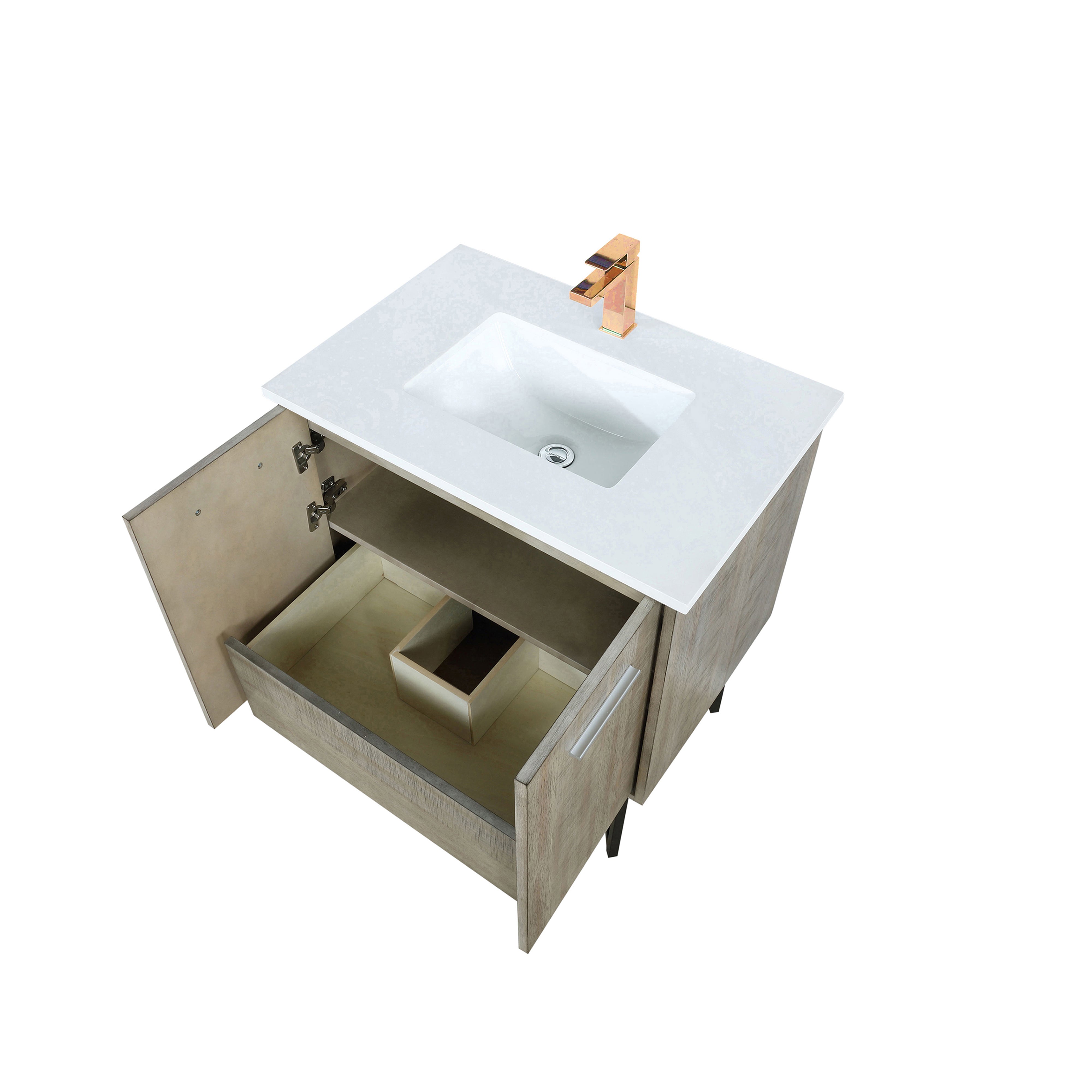 Lancy 30 in W x 20 in D Rustic Acacia Bath Vanity