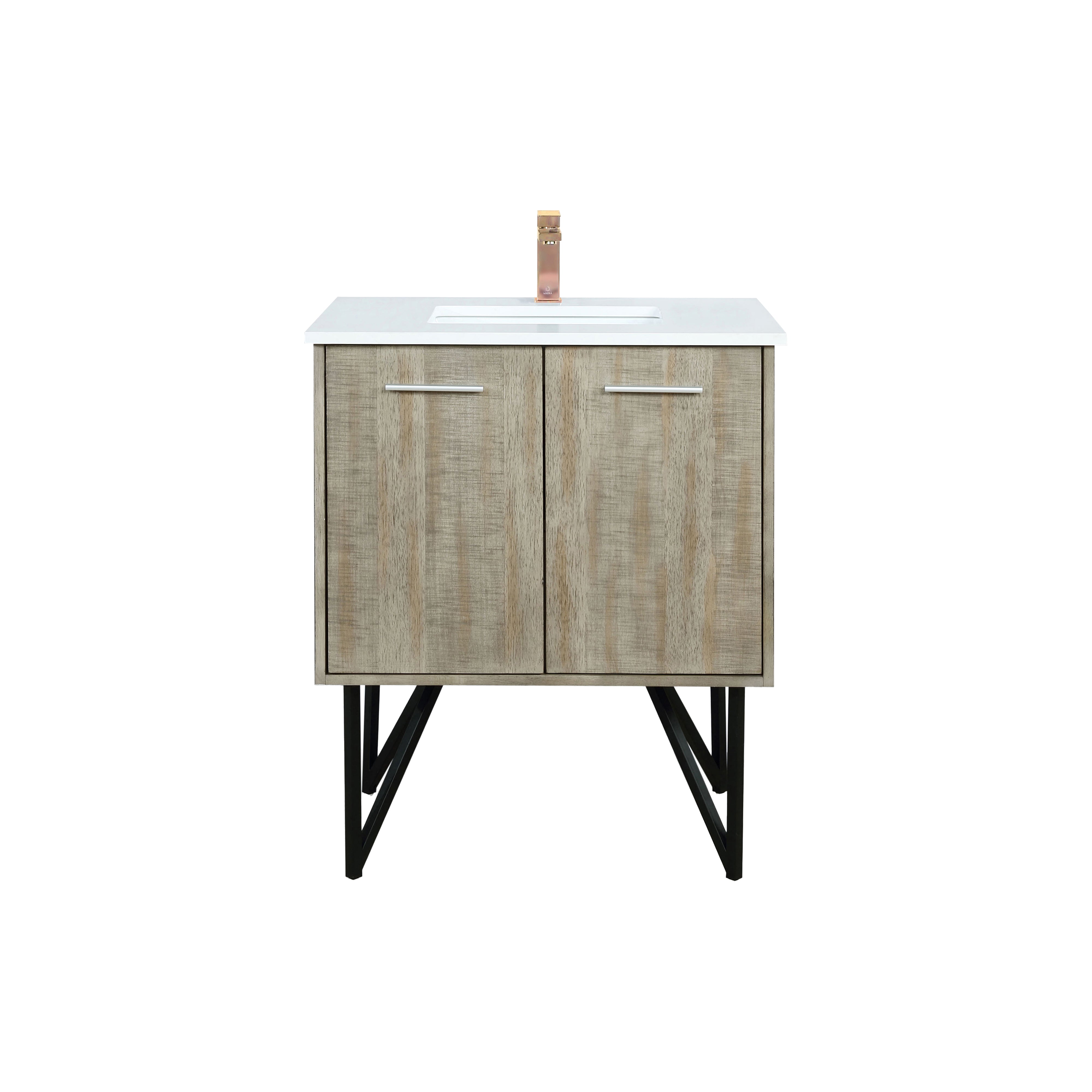 Lancy 30 in W x 20 in D Rustic Acacia Bath Vanity