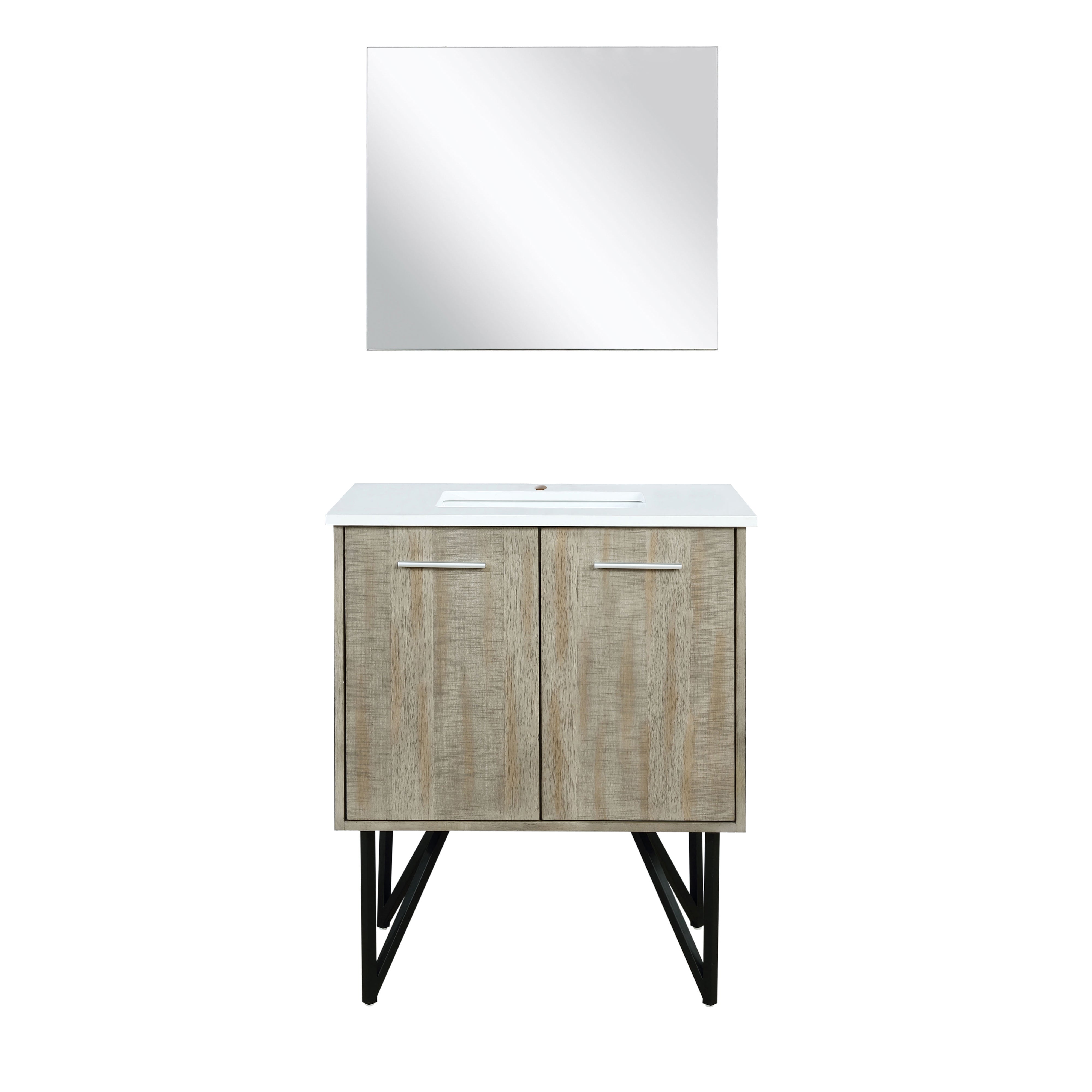 Lancy 30 in W x 20 in D Rustic Acacia Bath Vanity