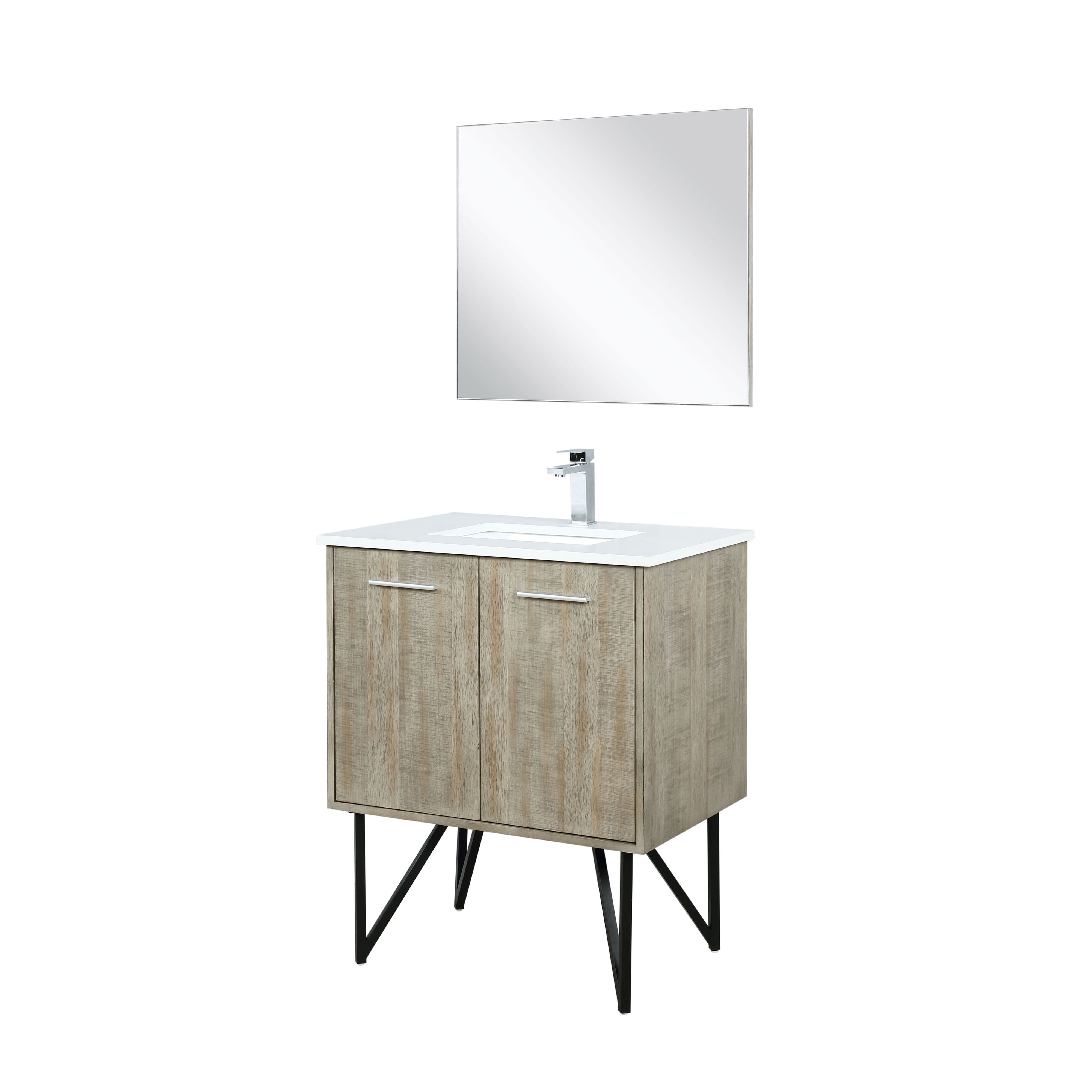 Lancy 30 in W x 20 in D Rustic Acacia Bath Vanity