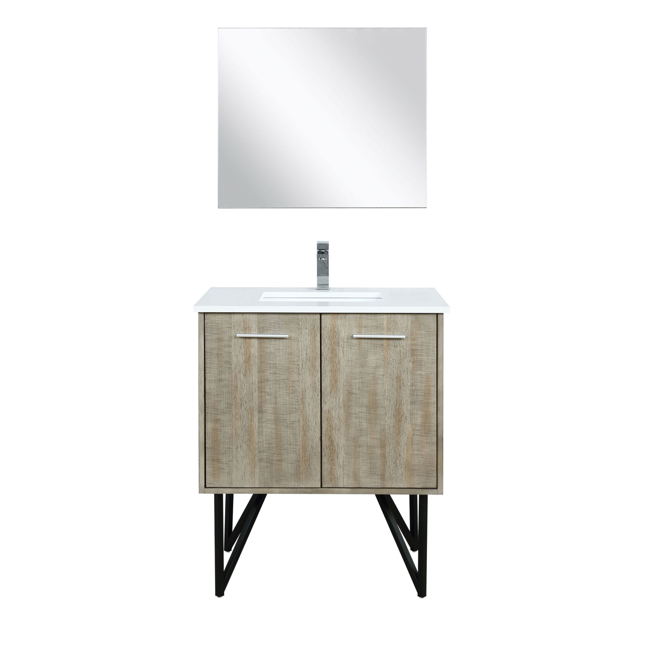 Lancy 30 in W x 20 in D Rustic Acacia Bath Vanity